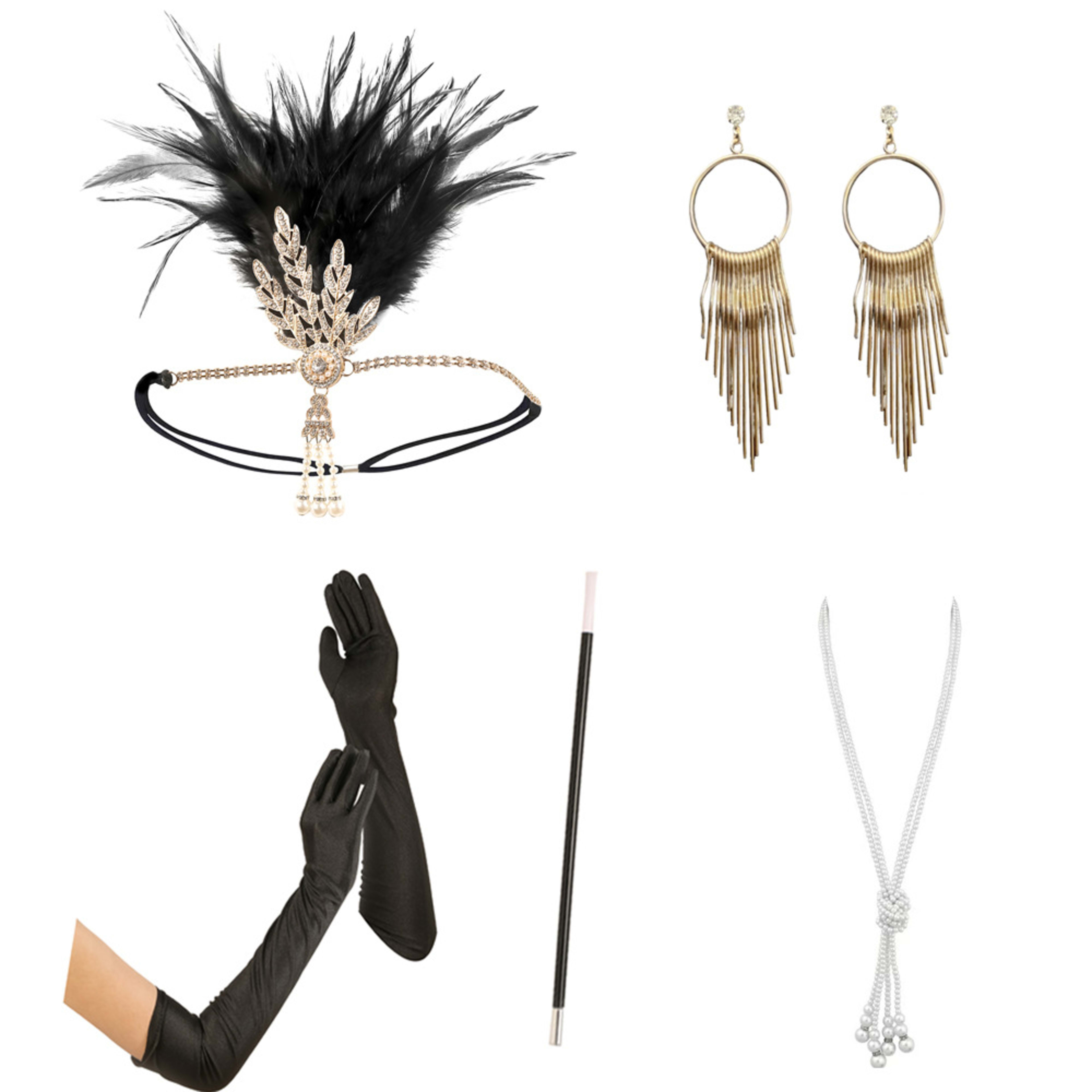 Masquerade Feather Headpiece Cross-Border Vintage Hair Band In European And American Style 10