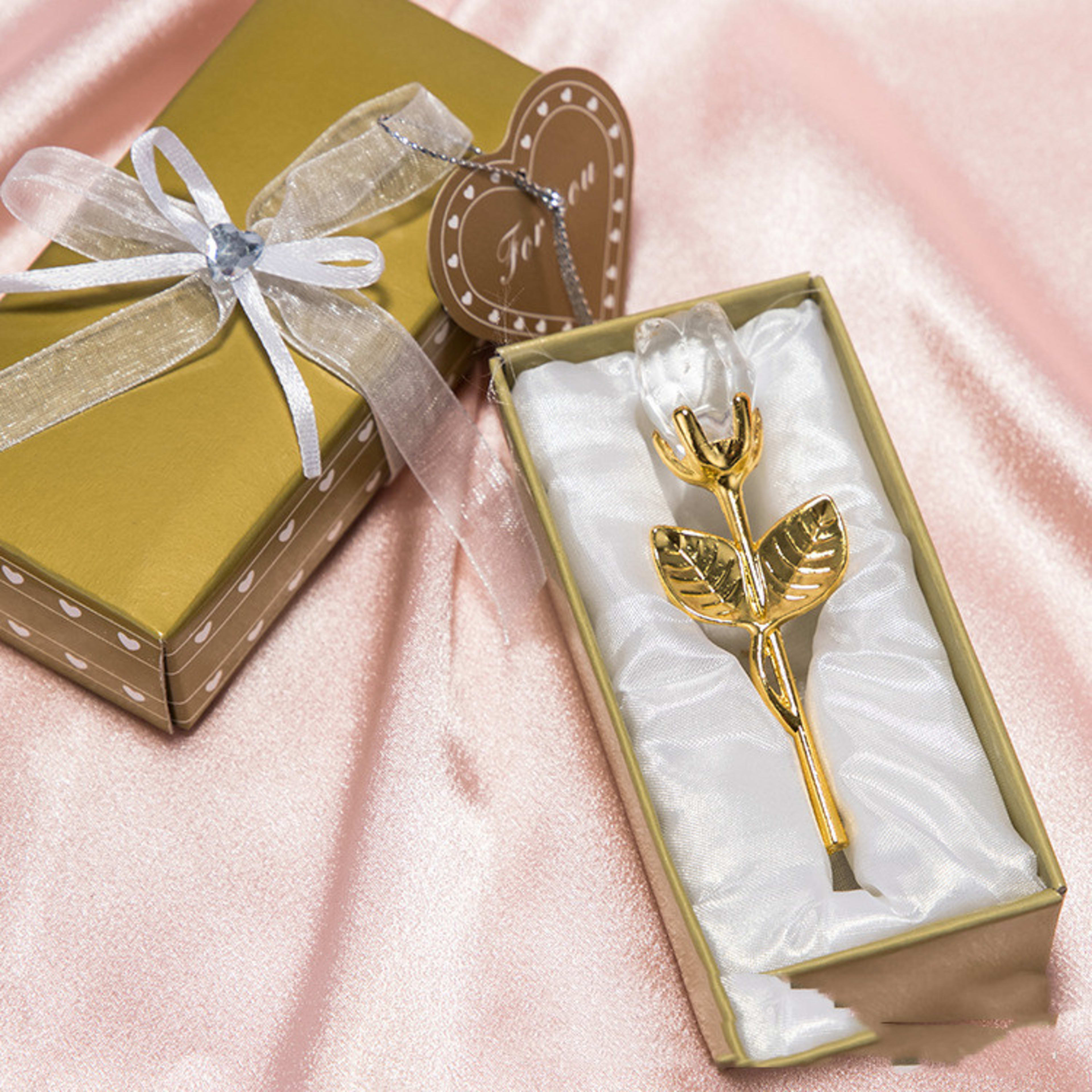 Crystal Metal Rose Valentine's Day Small Gift Wedding 26