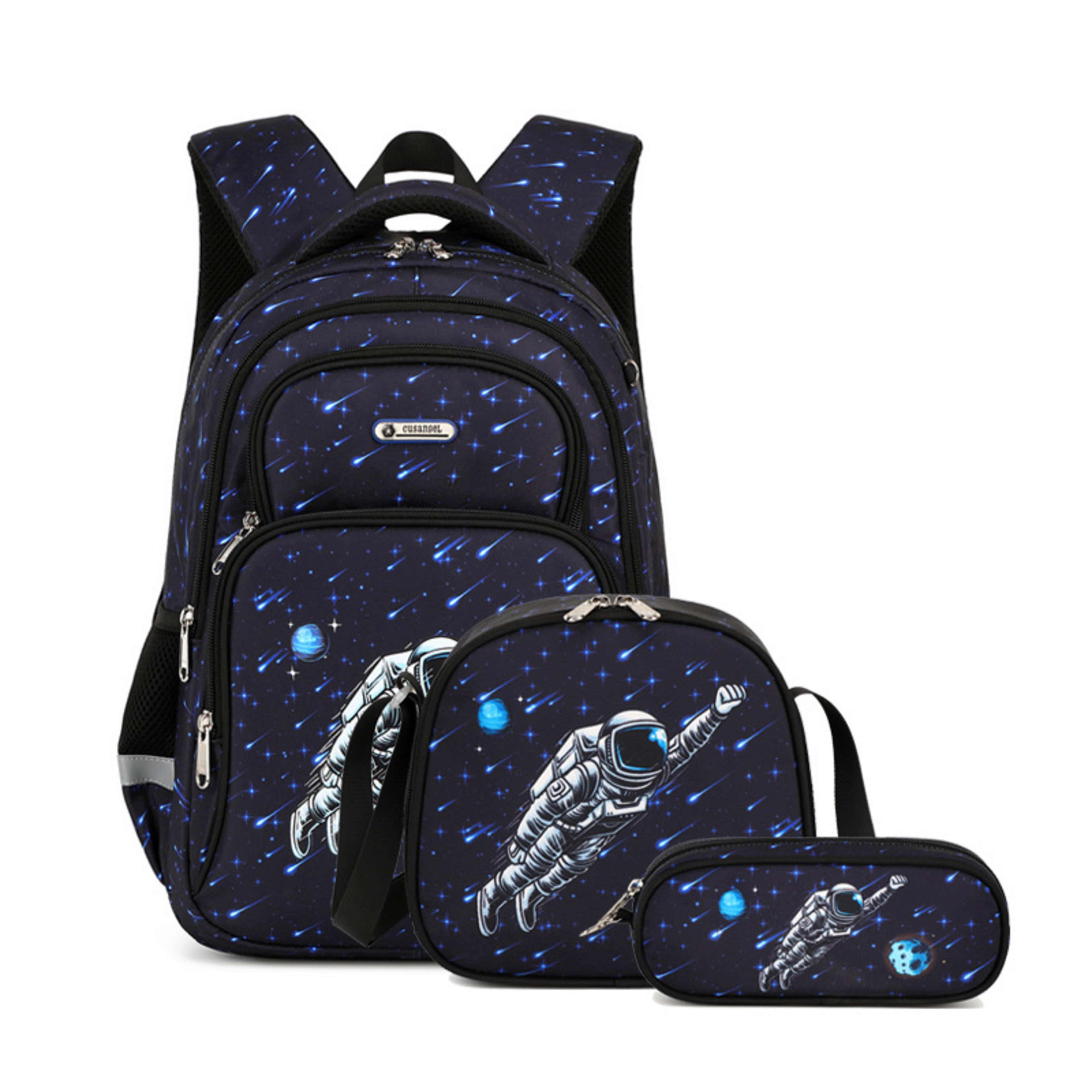 Three-Piece Set Childrens High-Capacity Backpack 12