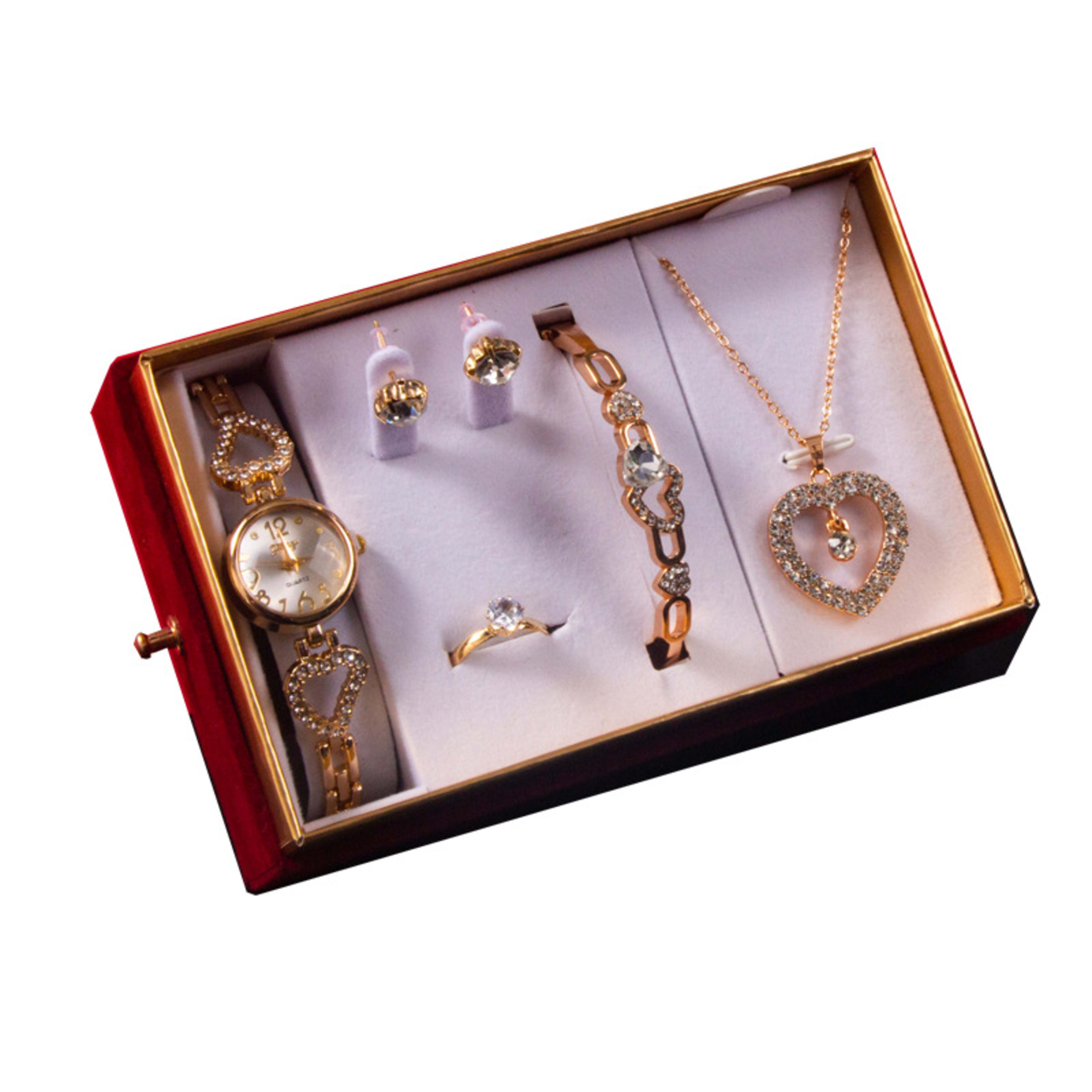 Goddess Festival With Hand Gift Set Watch Bracelet Necklace Ear Stud 5