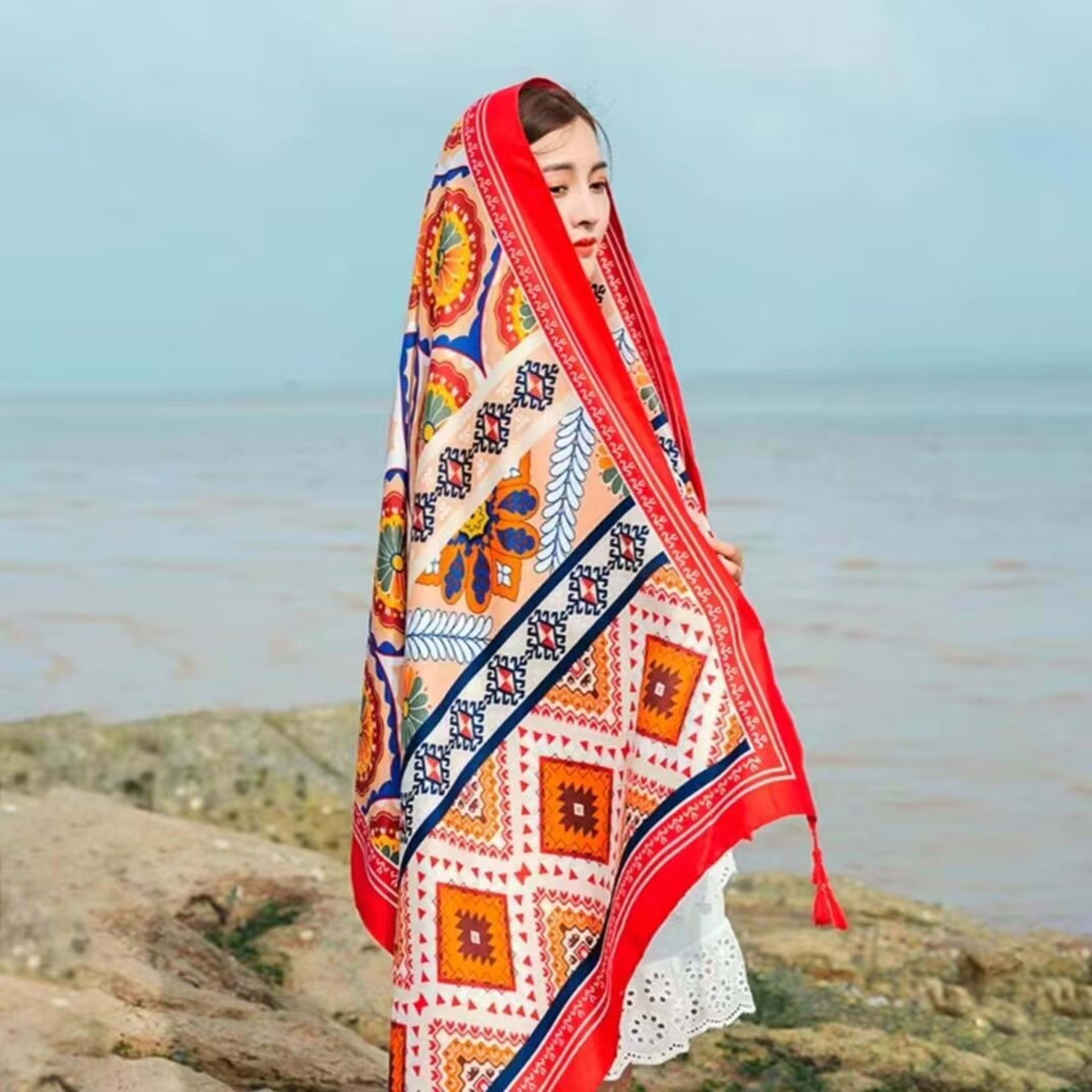 Ethnic-style Dual-use Beach Towel New Arrival 49