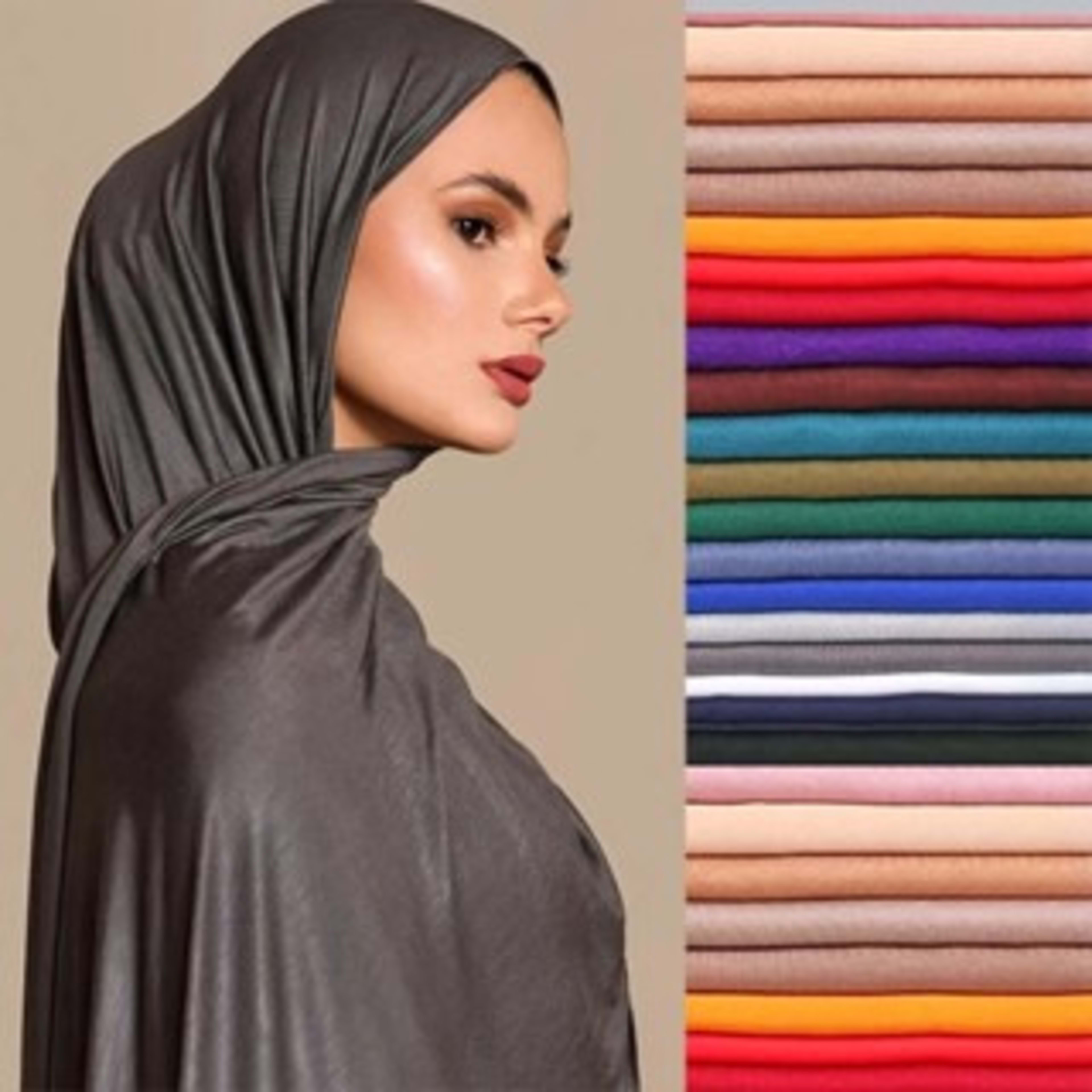 Modal Solid Color Long Scarf Headscarf Wholesale High-Quality Breathable 12