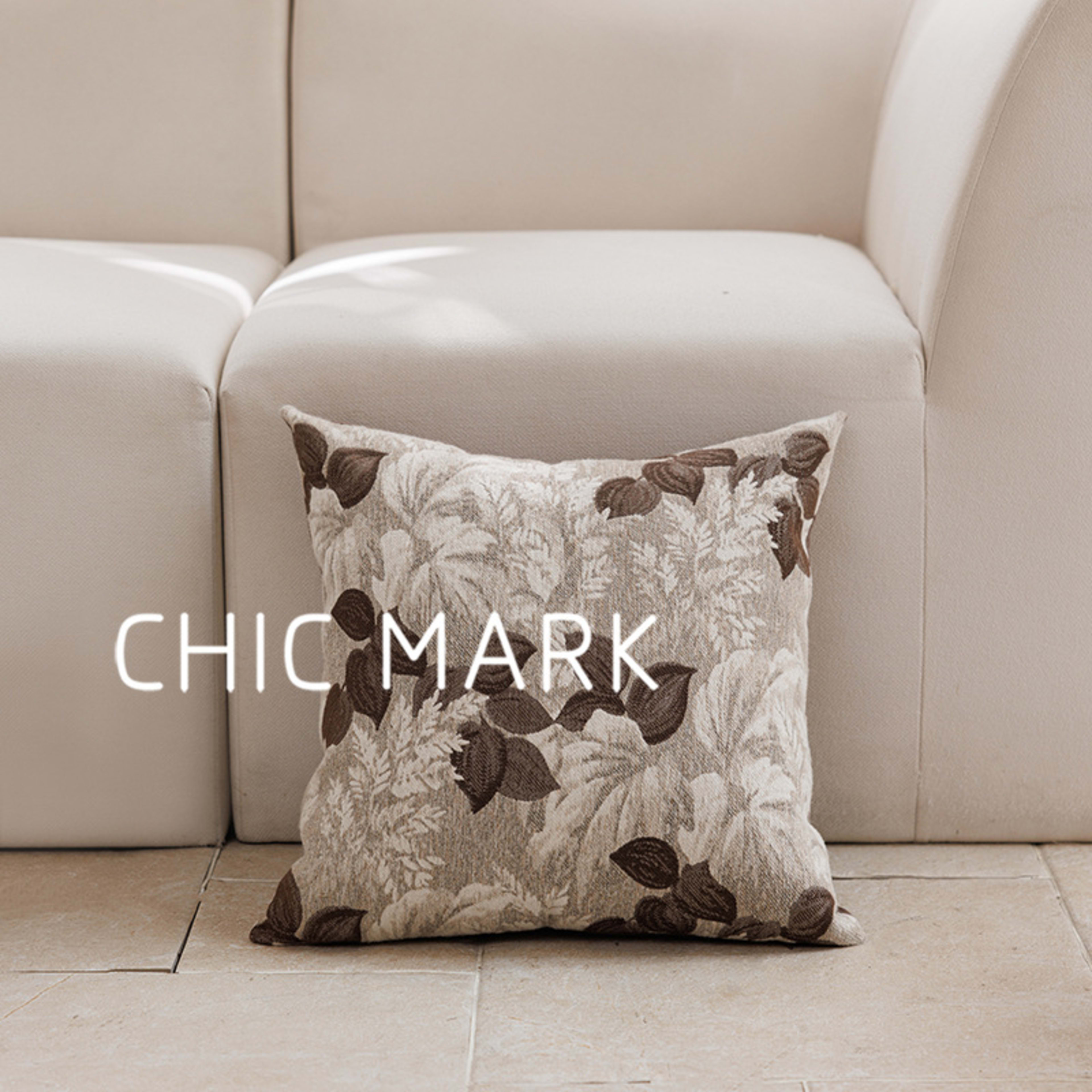 Simple Versatile Jacquard-woven Throw Pillow Square Back Cushion 6