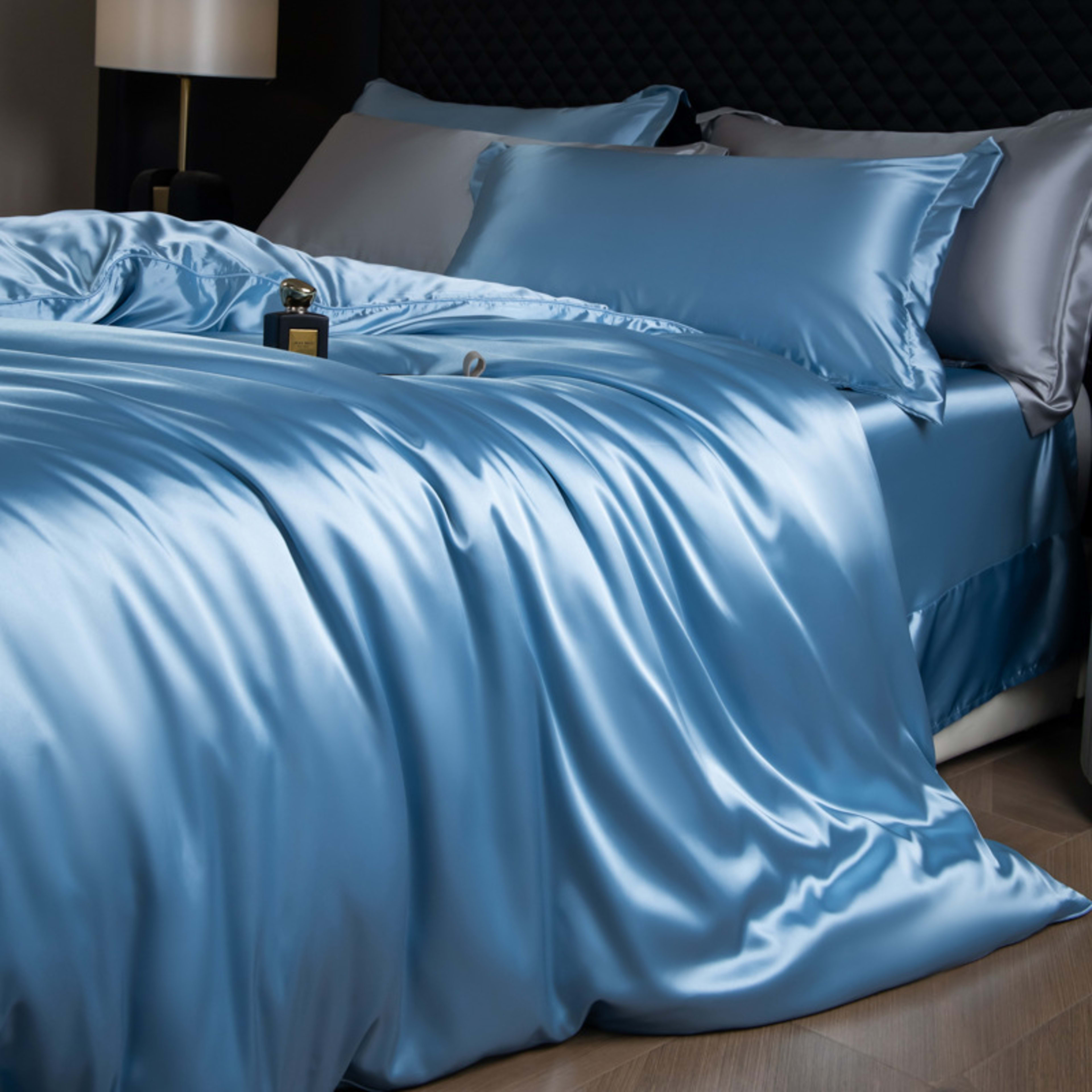 Luxury Real Double Sided Silk Naked-Sleep Duvet Cover Set