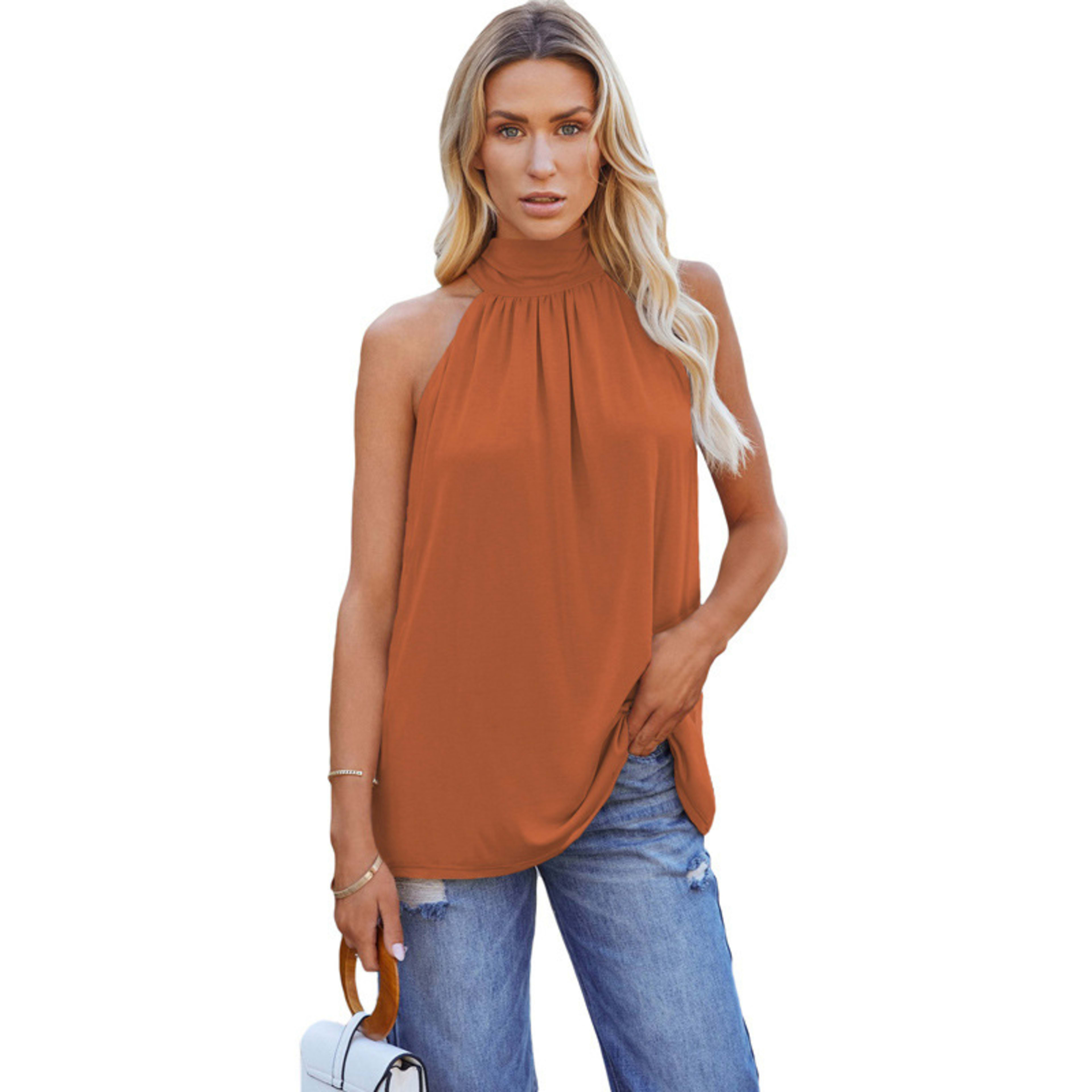 Sleeveless Lace-Up Vest 13