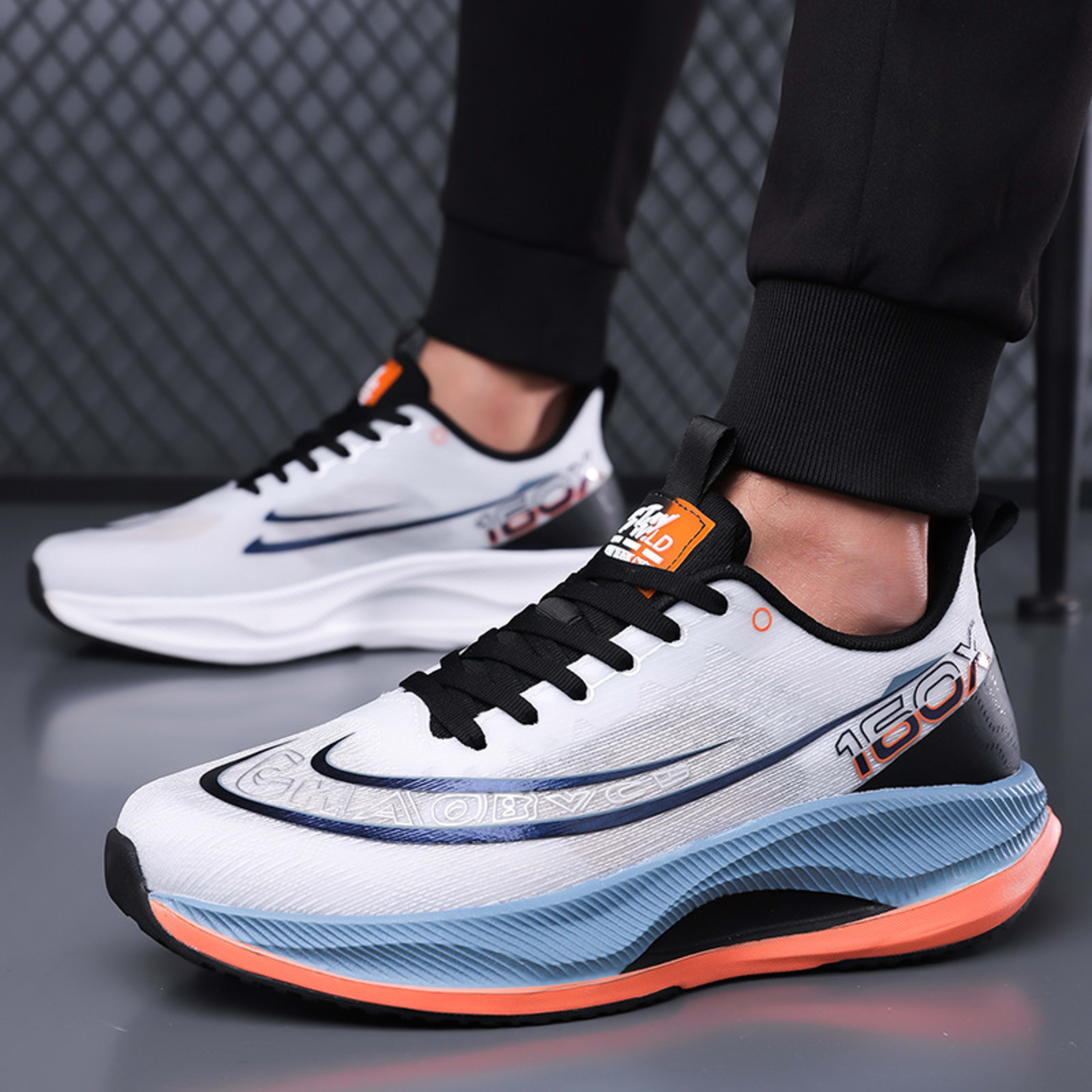 Breathable Soft-soled Mesh Surface Trendy Running Shoes Fashion Sneaker Men 4