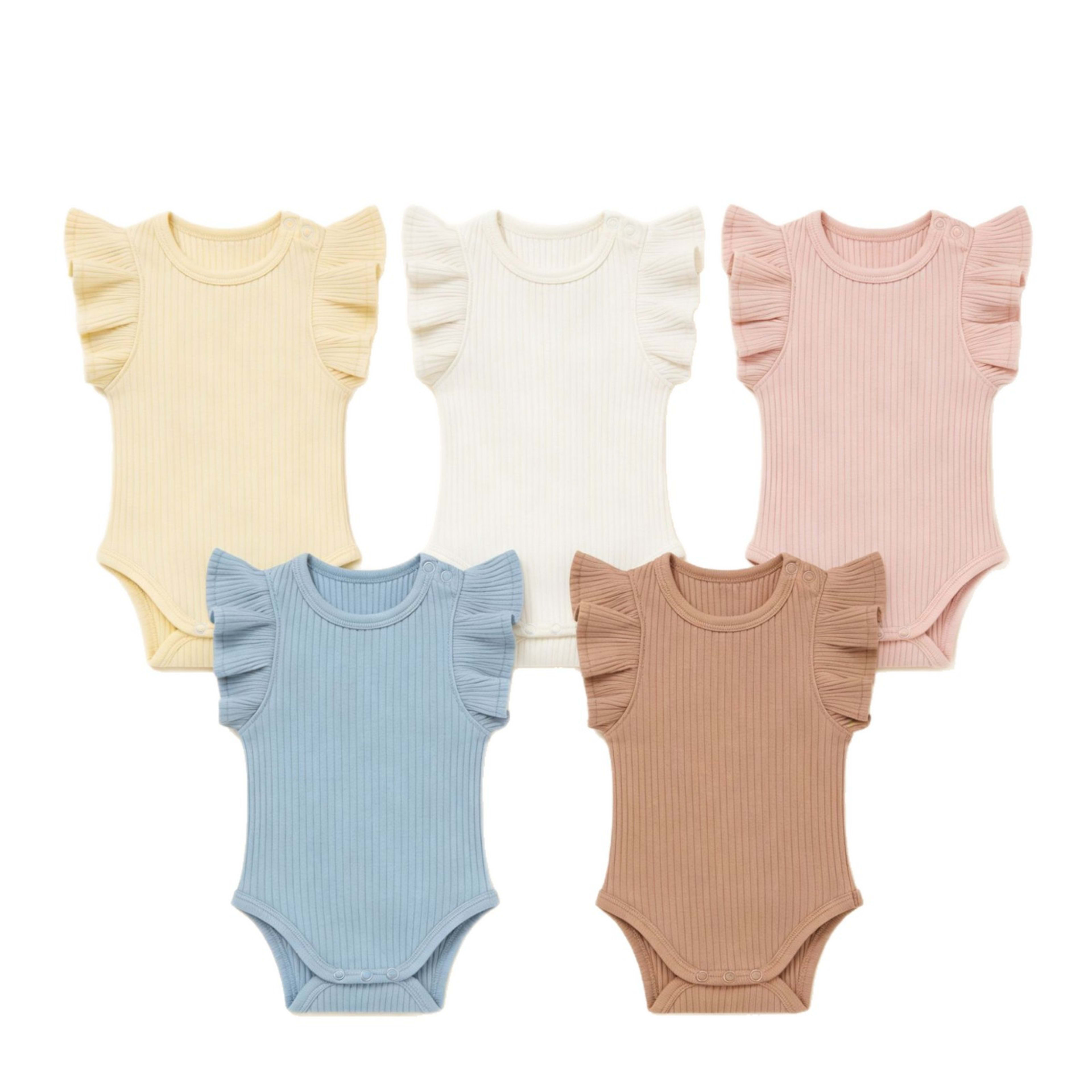 Baby Romper Knitted Ribbed Infant Onesie 13