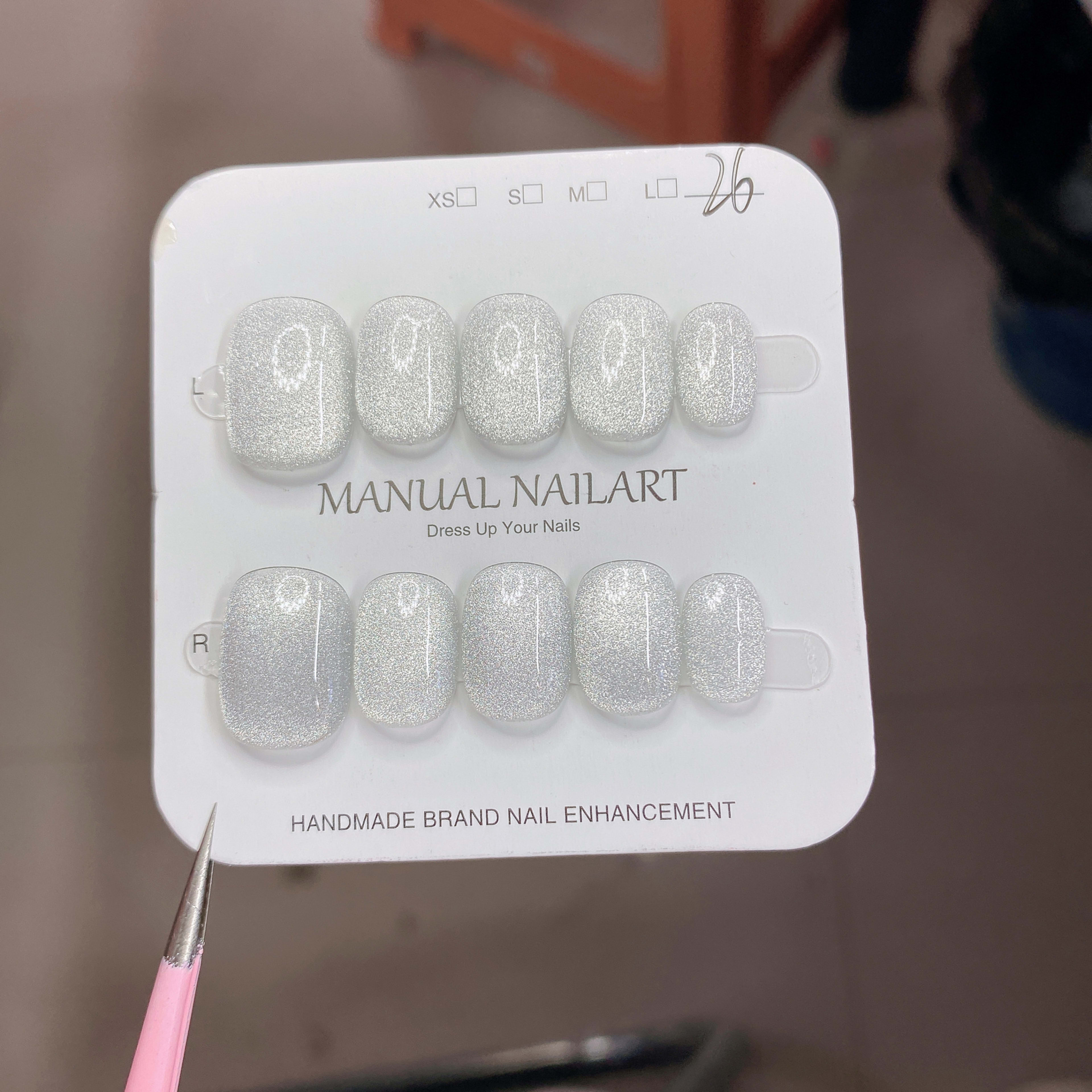 Hand-applied Gel Nail Art Tips For UVLED Curing 5