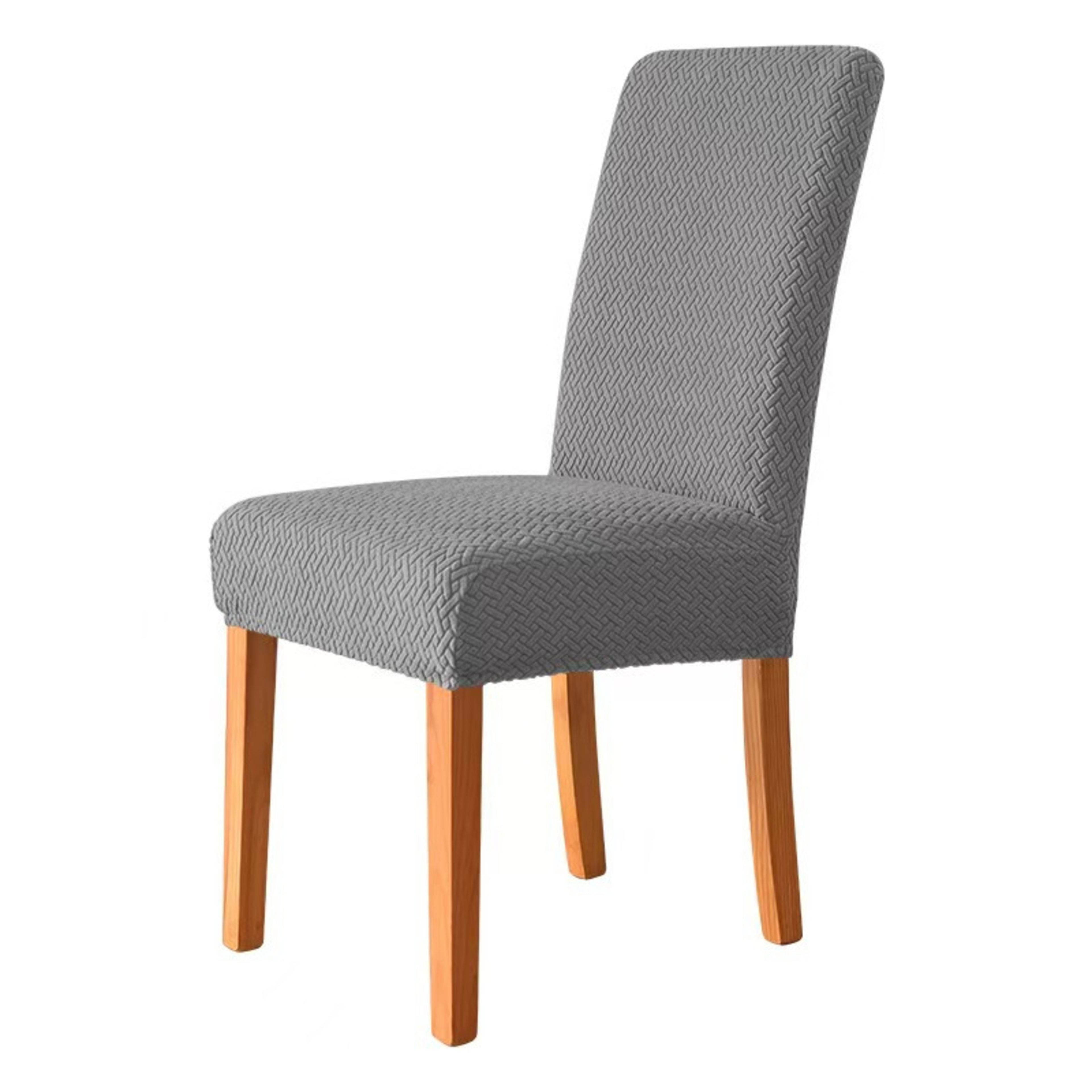 T-shaped Stretch Fleece Jacquard Chair Cover 11