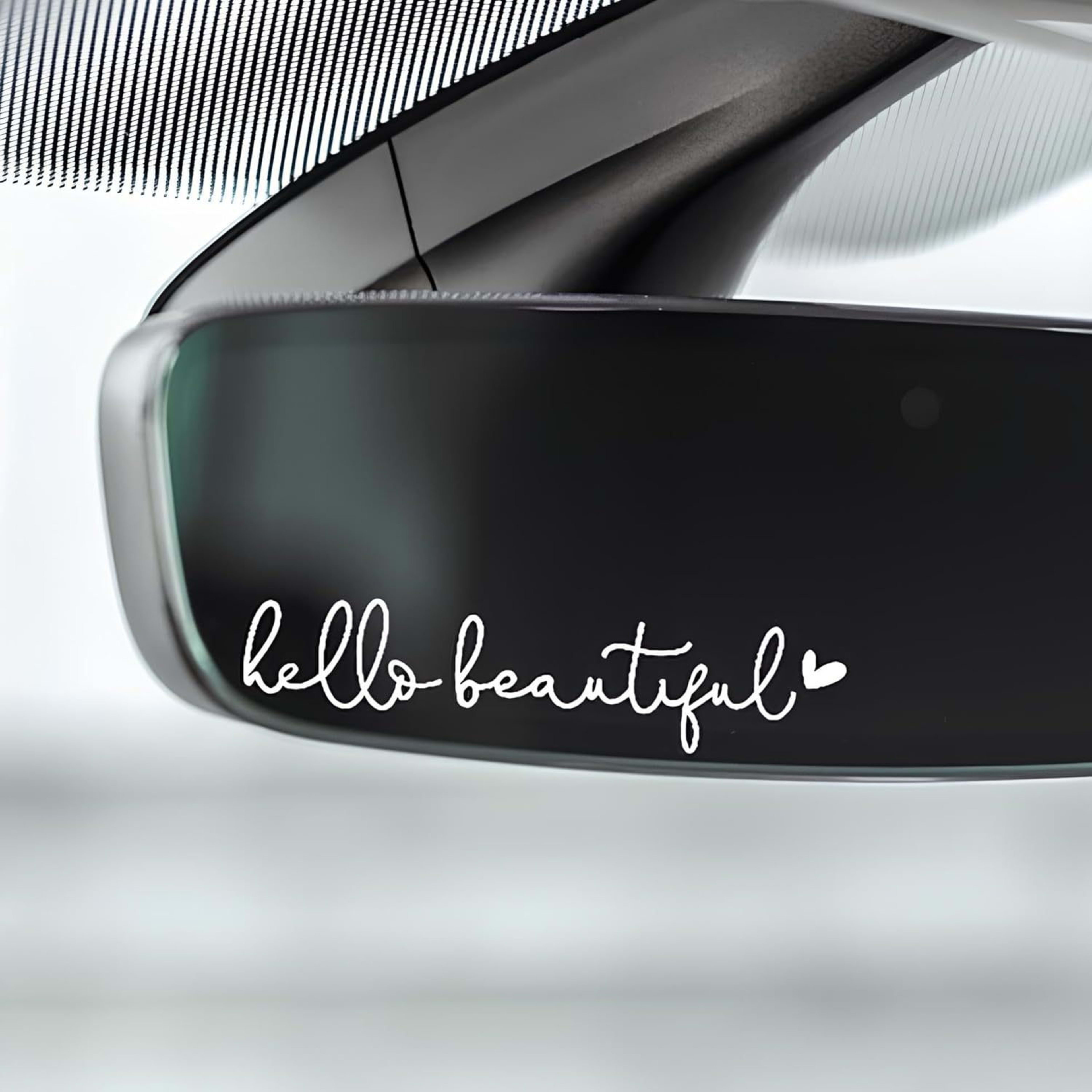 Hello Beautiful Car Rearview Mirror Stickers 7