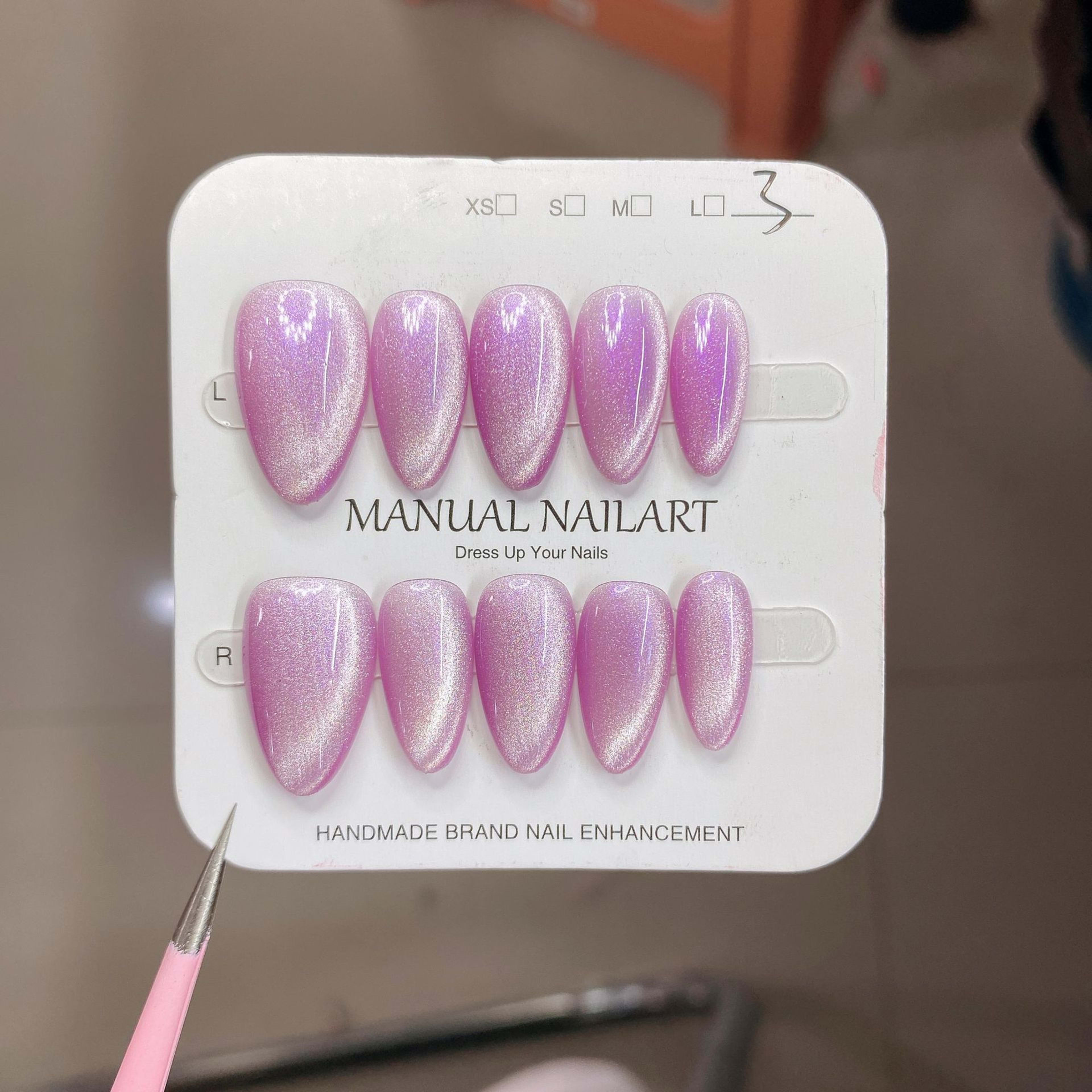 Hand-applied Gel Nail Art Tips For UVLED Curing 3