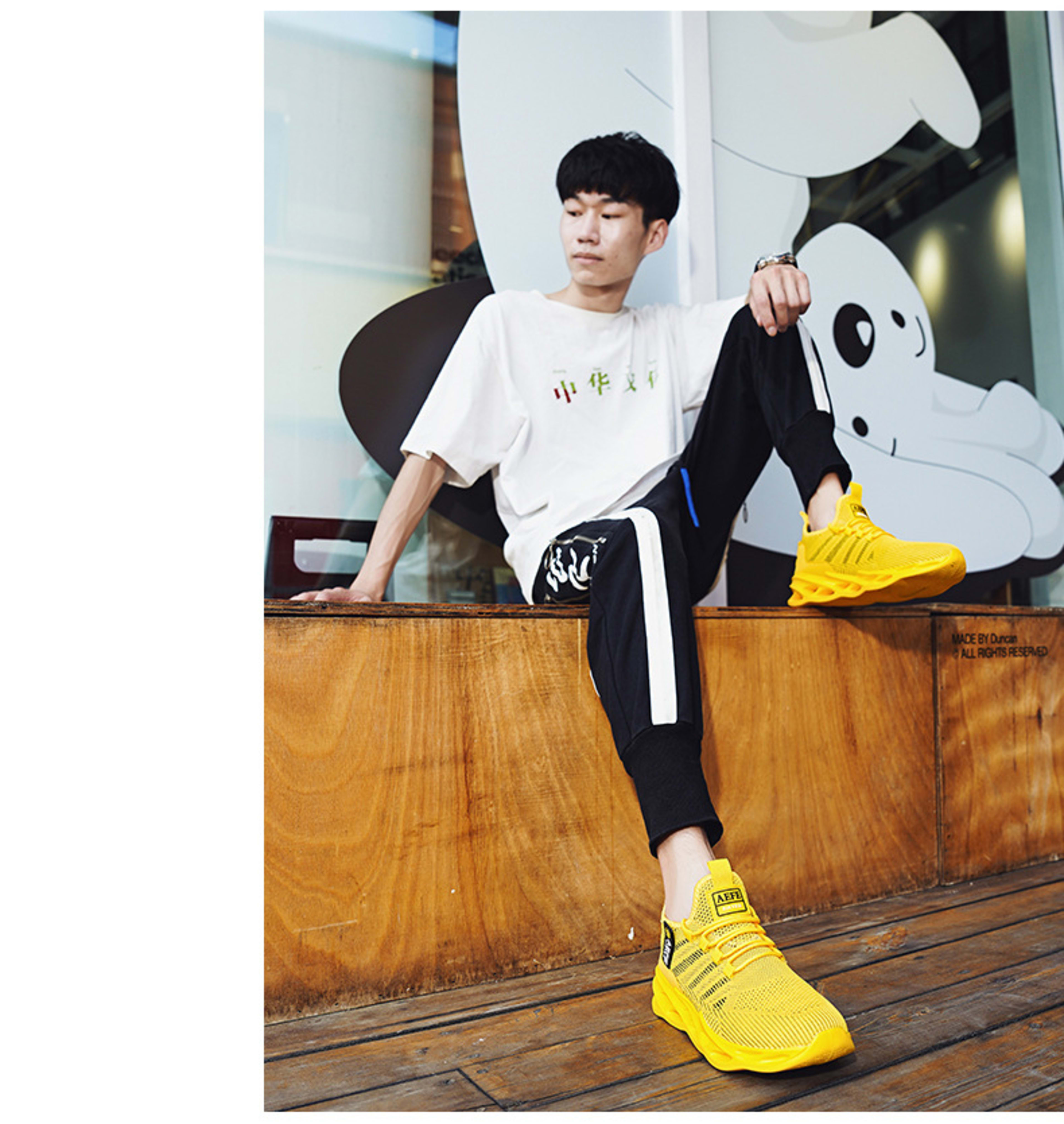 Mesh Breathable Casual Men's Korean Style Plus Size Light Running Shoes 17