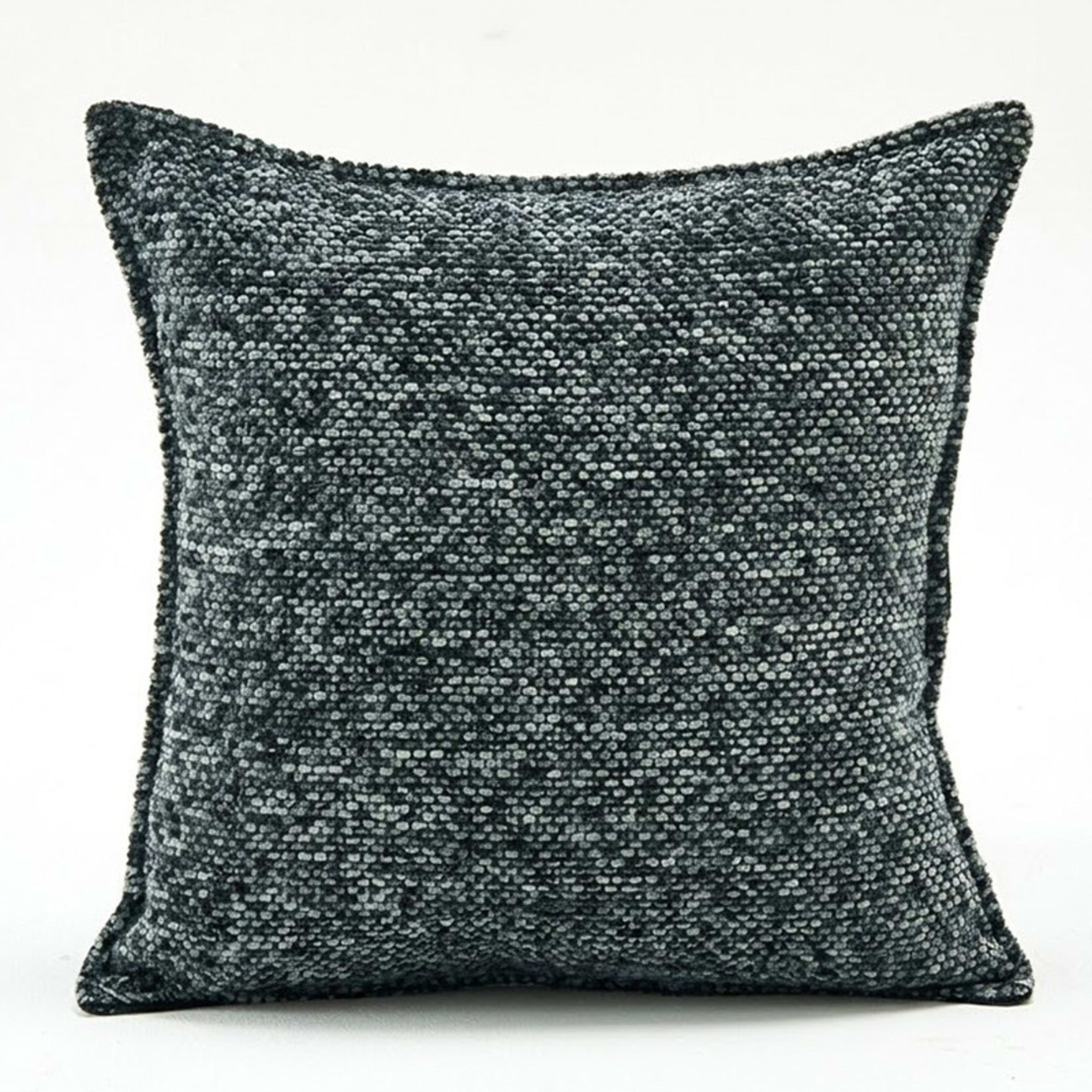 Simple Solid-color Chenille Throw Pillow 2