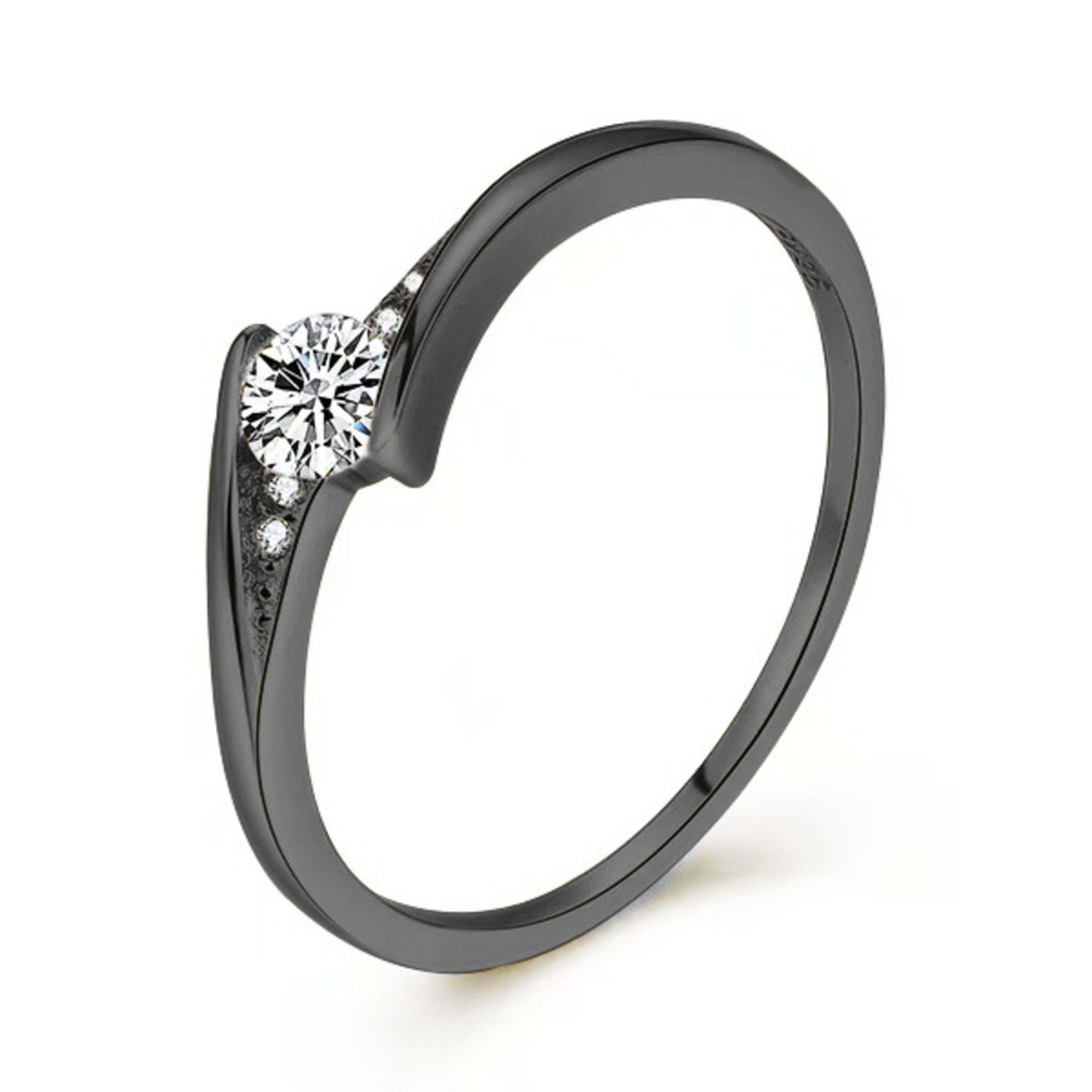 Mens Gold Alloy Round Engagement Ring 5