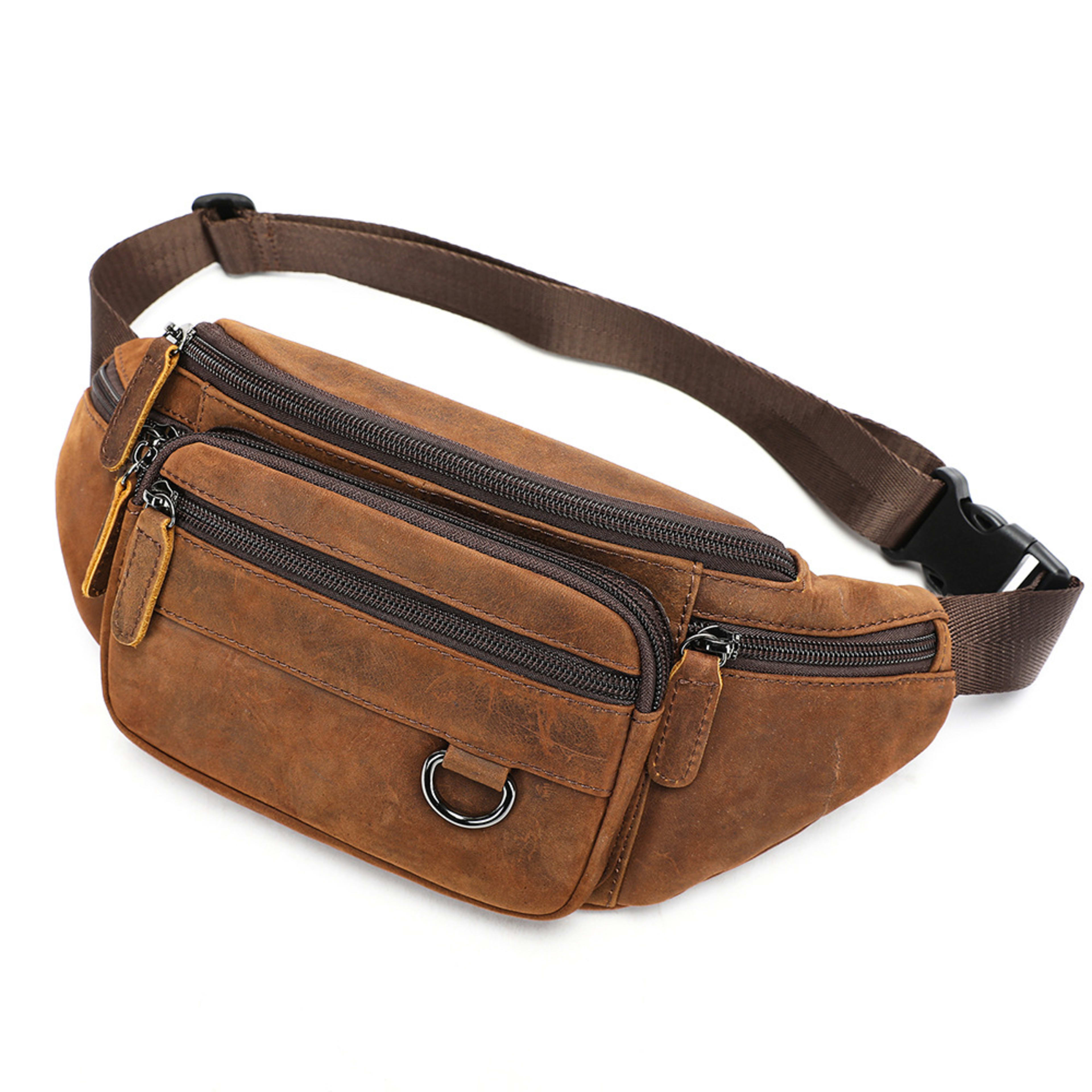 Multifunctional Mens ShoulderCrossbody Waist Bag 6