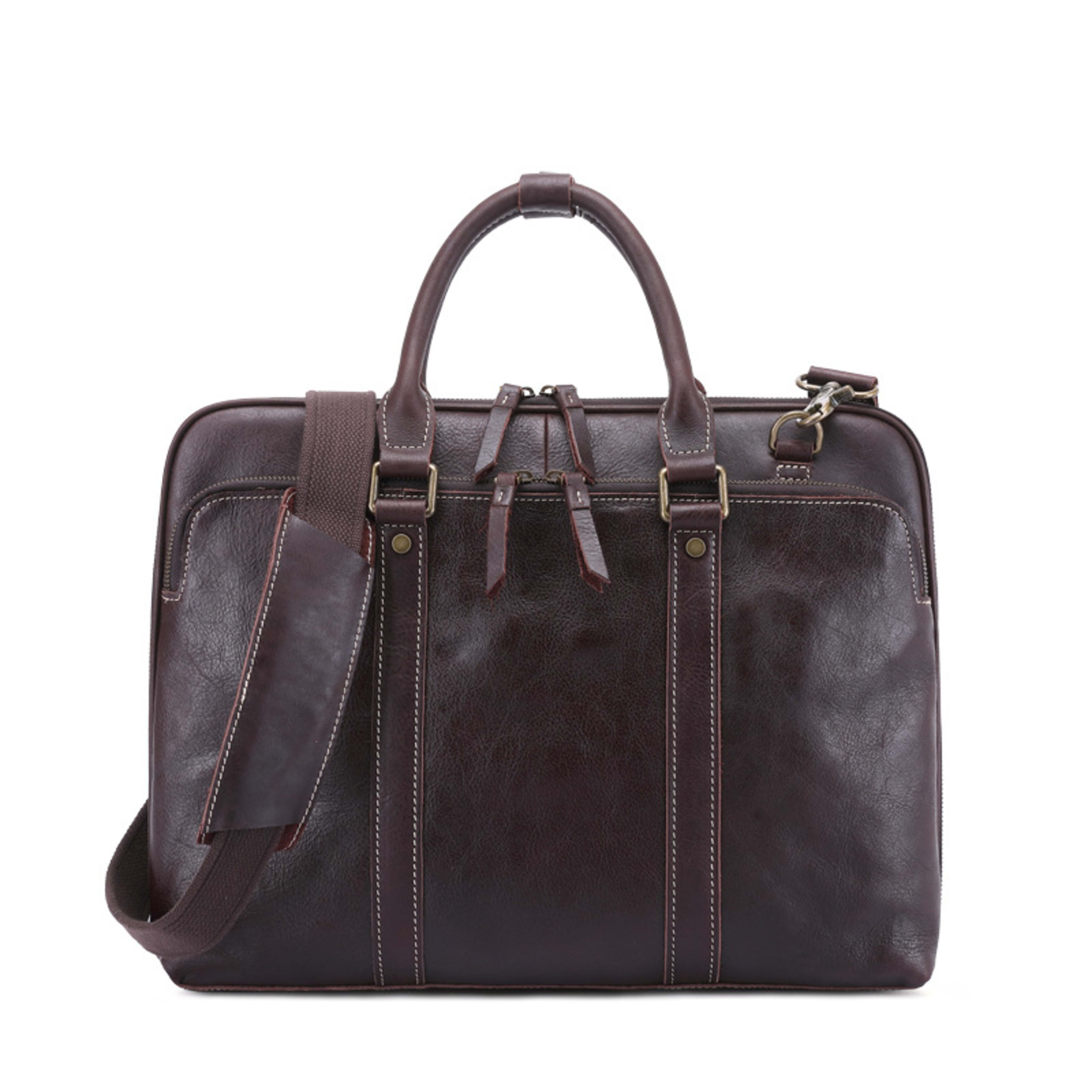 Men's Handbag Leather Briefcase Shoulder Crossbody 2