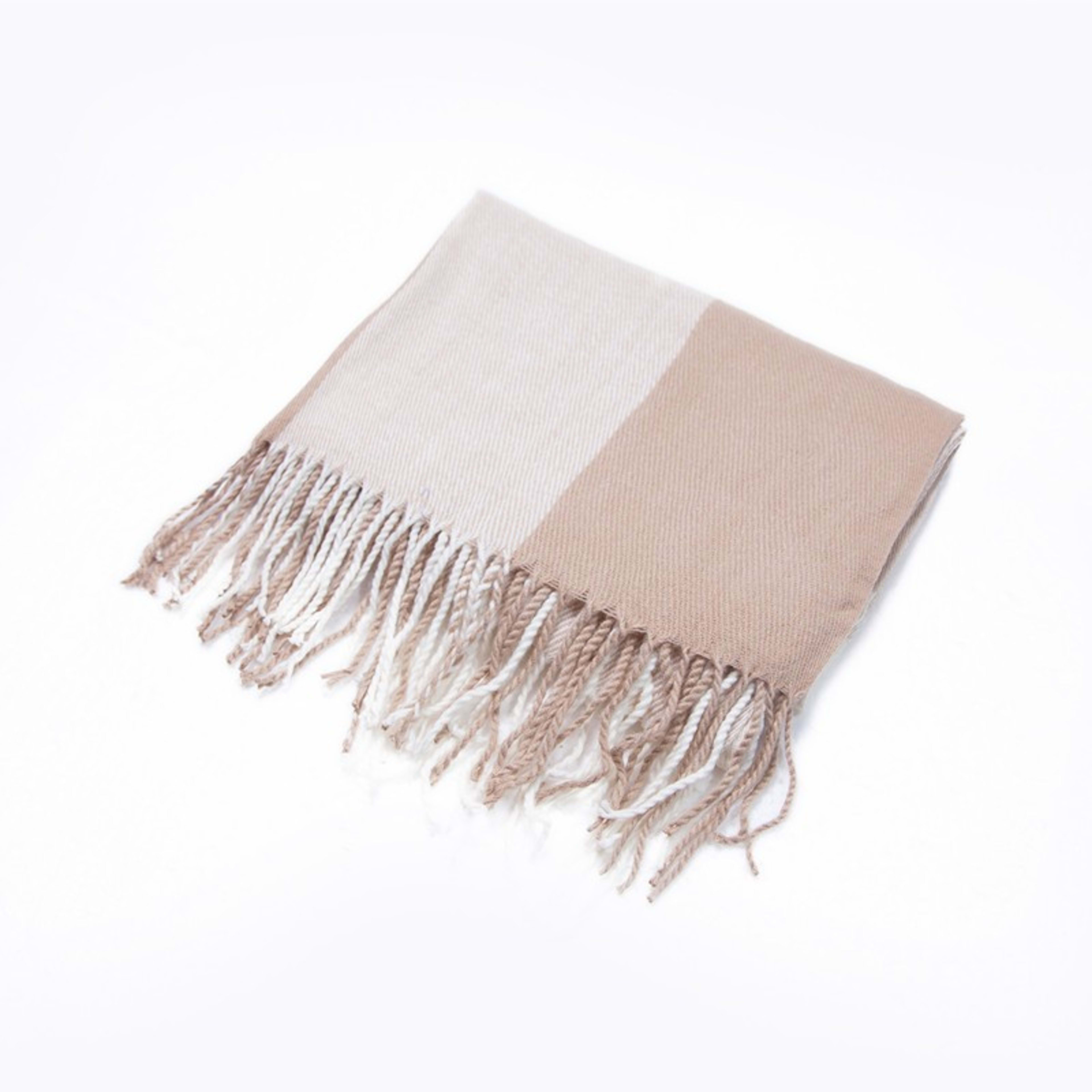 British-style Mens And Womens Couple Tassel Scarf With Large Plaid Pattern 9