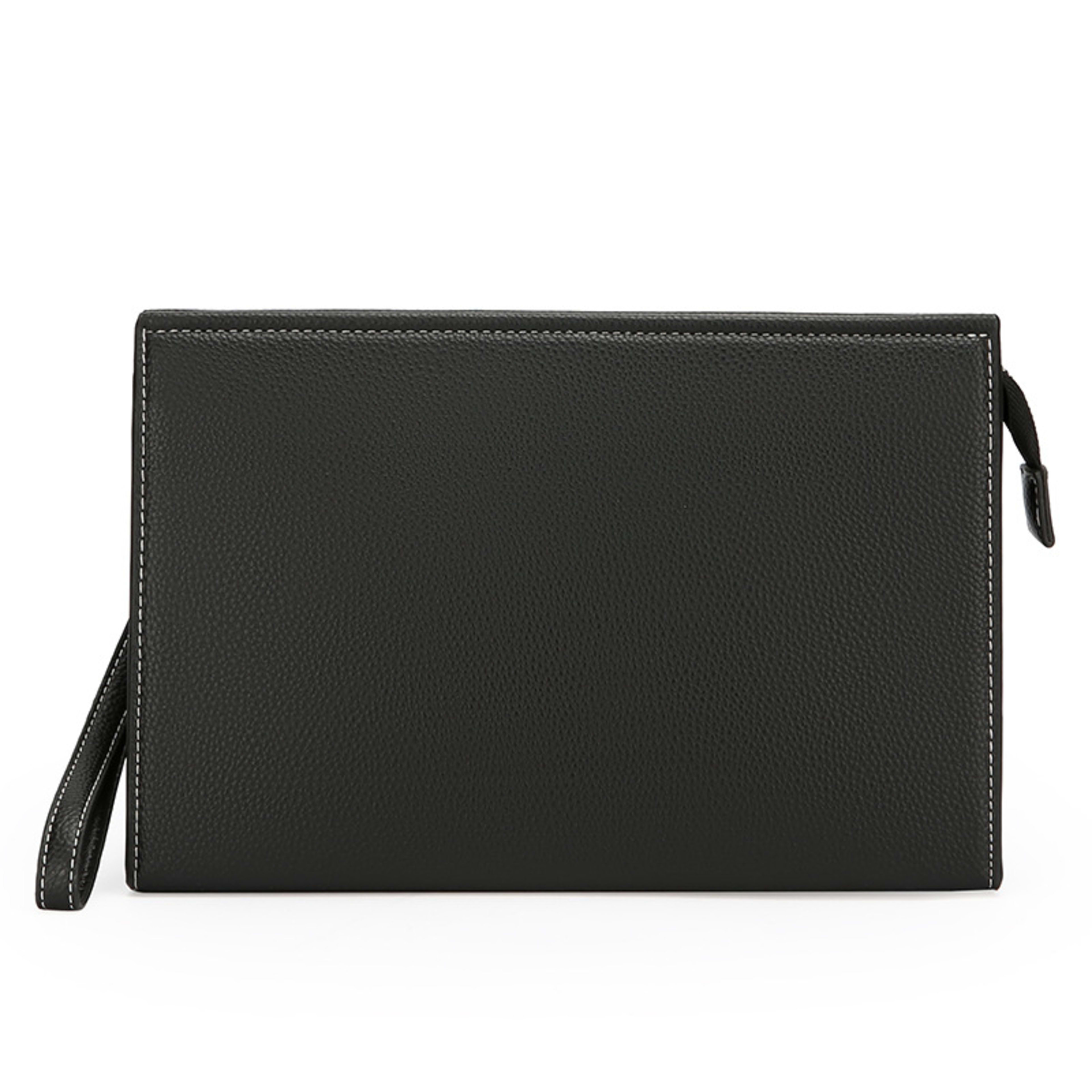 New Clutch Men's Briefcase Soft Leather Fashion Trendy Casual Business 1