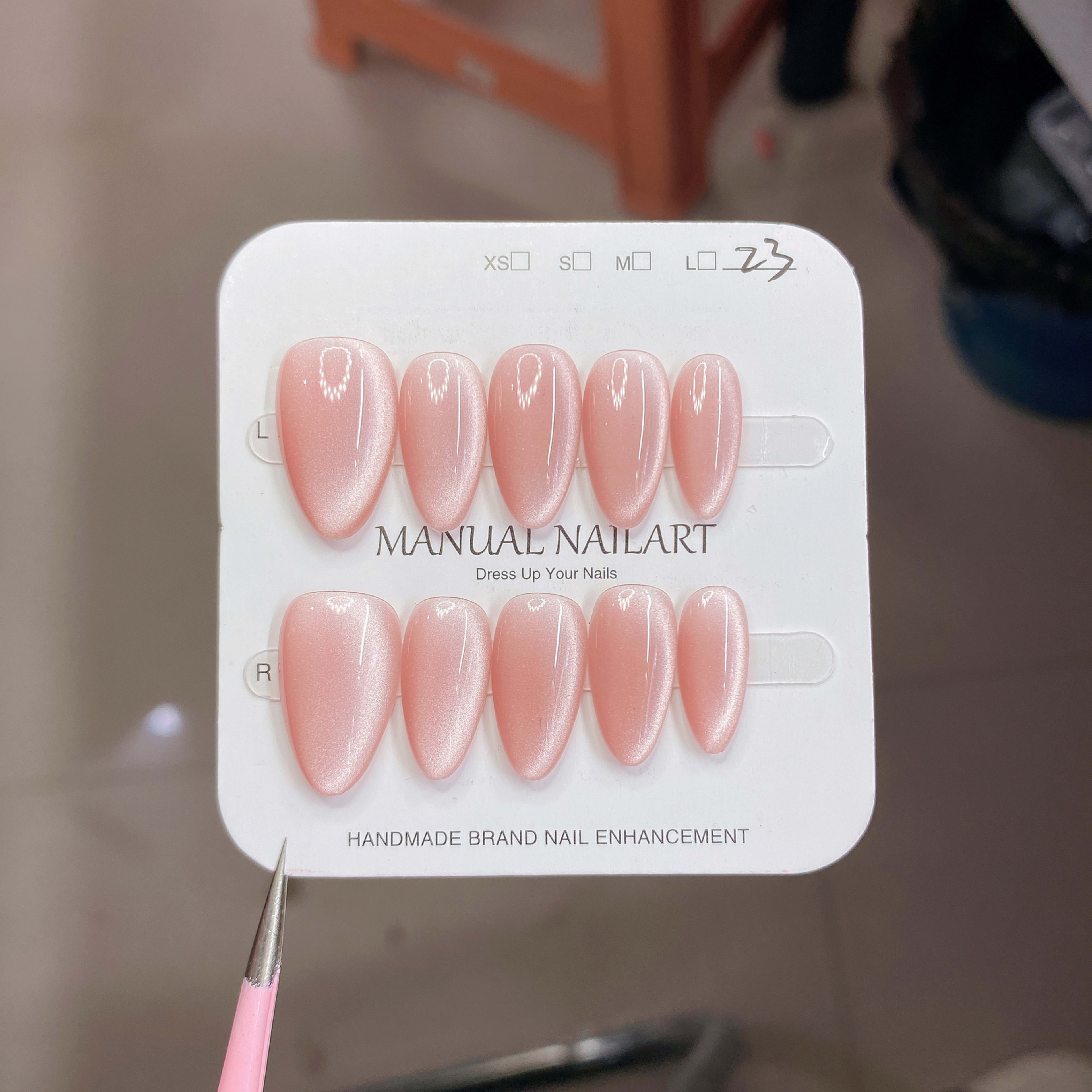 Hand-applied Gel Nail Art Tips For UVLED Curing 12