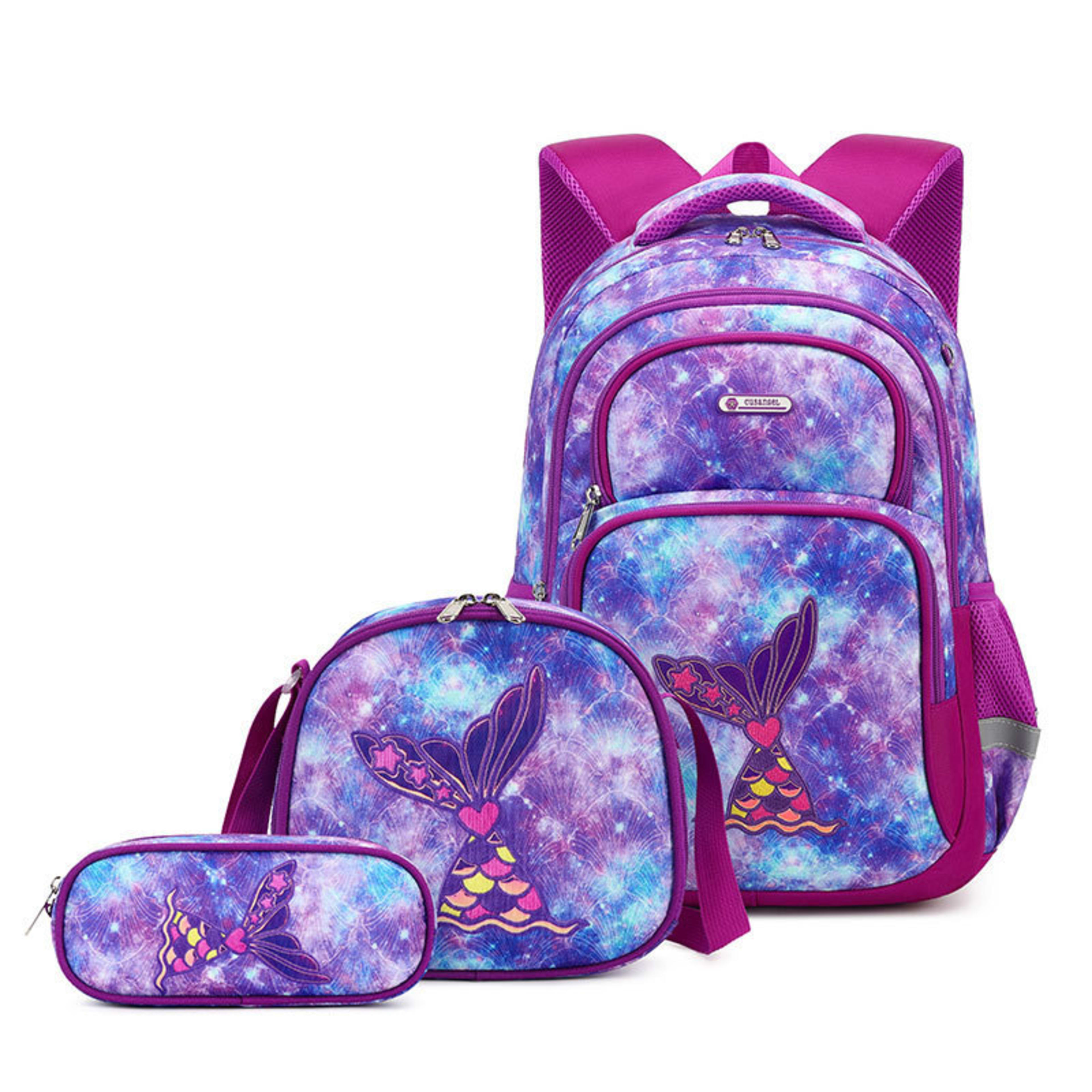 Three-Piece Set Childrens High-Capacity Backpack 2
