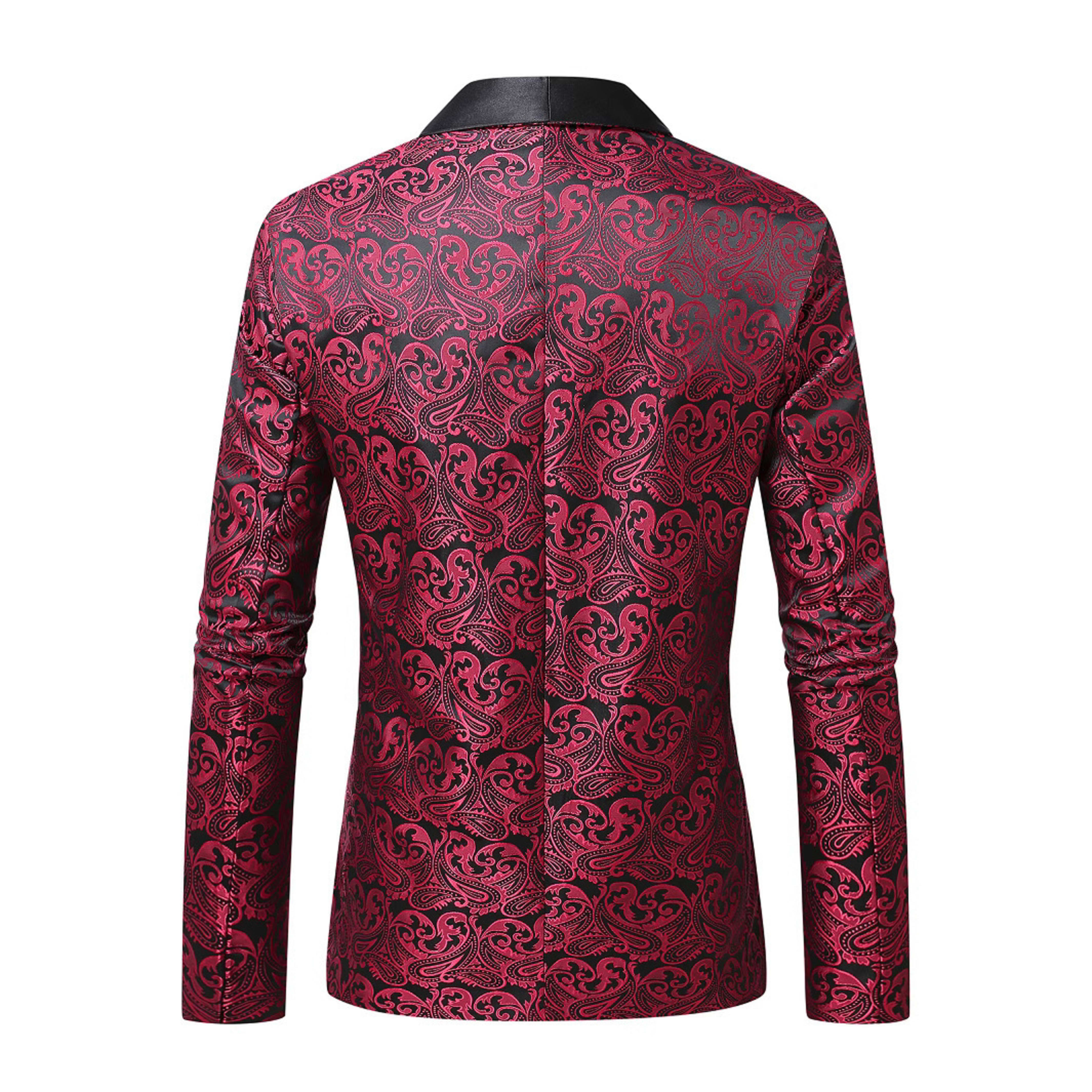 Mens Casual All Matching New Jacquard Blazer 2