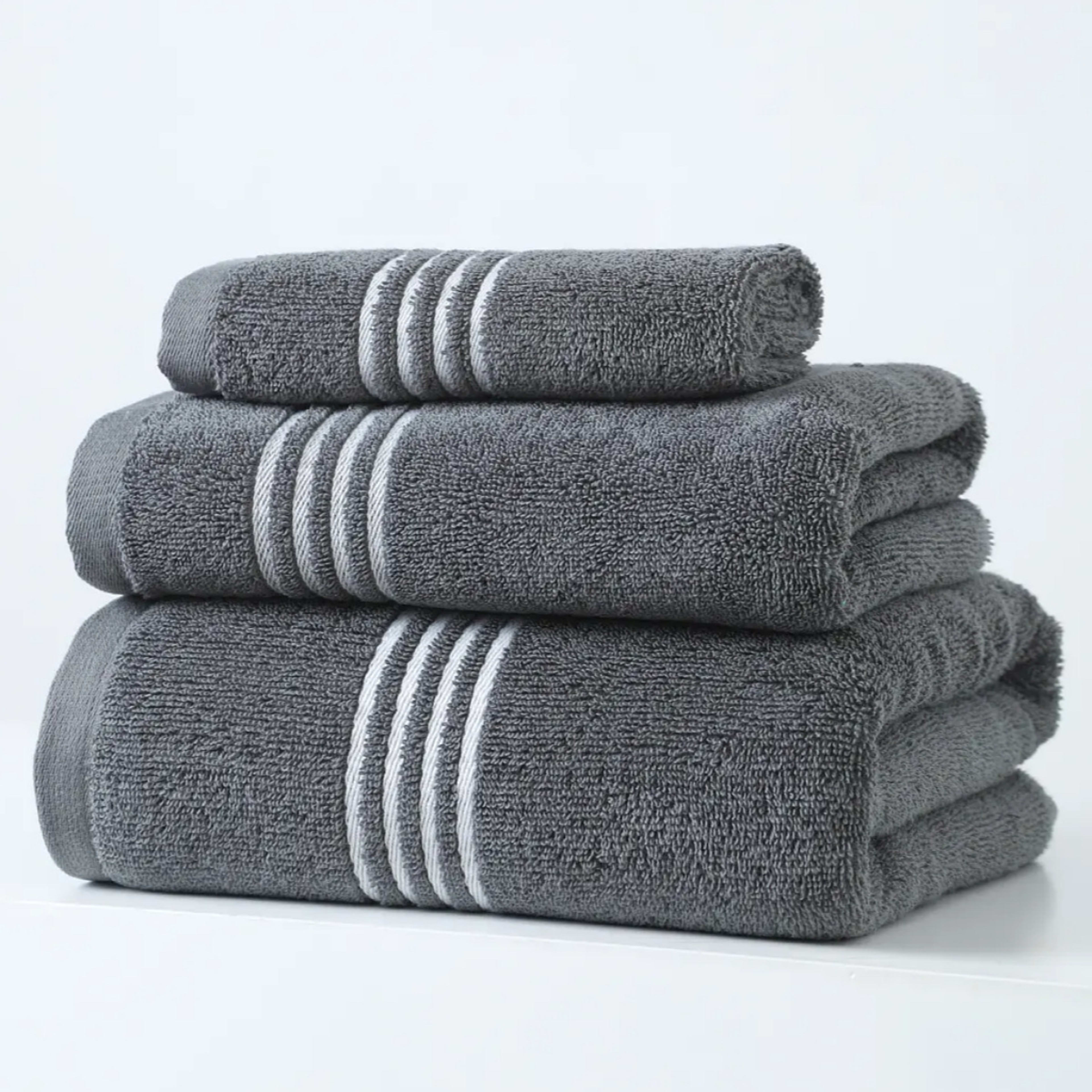 100 Cotton Large Quick Absorbent And Fast Drying Face Towel Set With Bath Towel 8