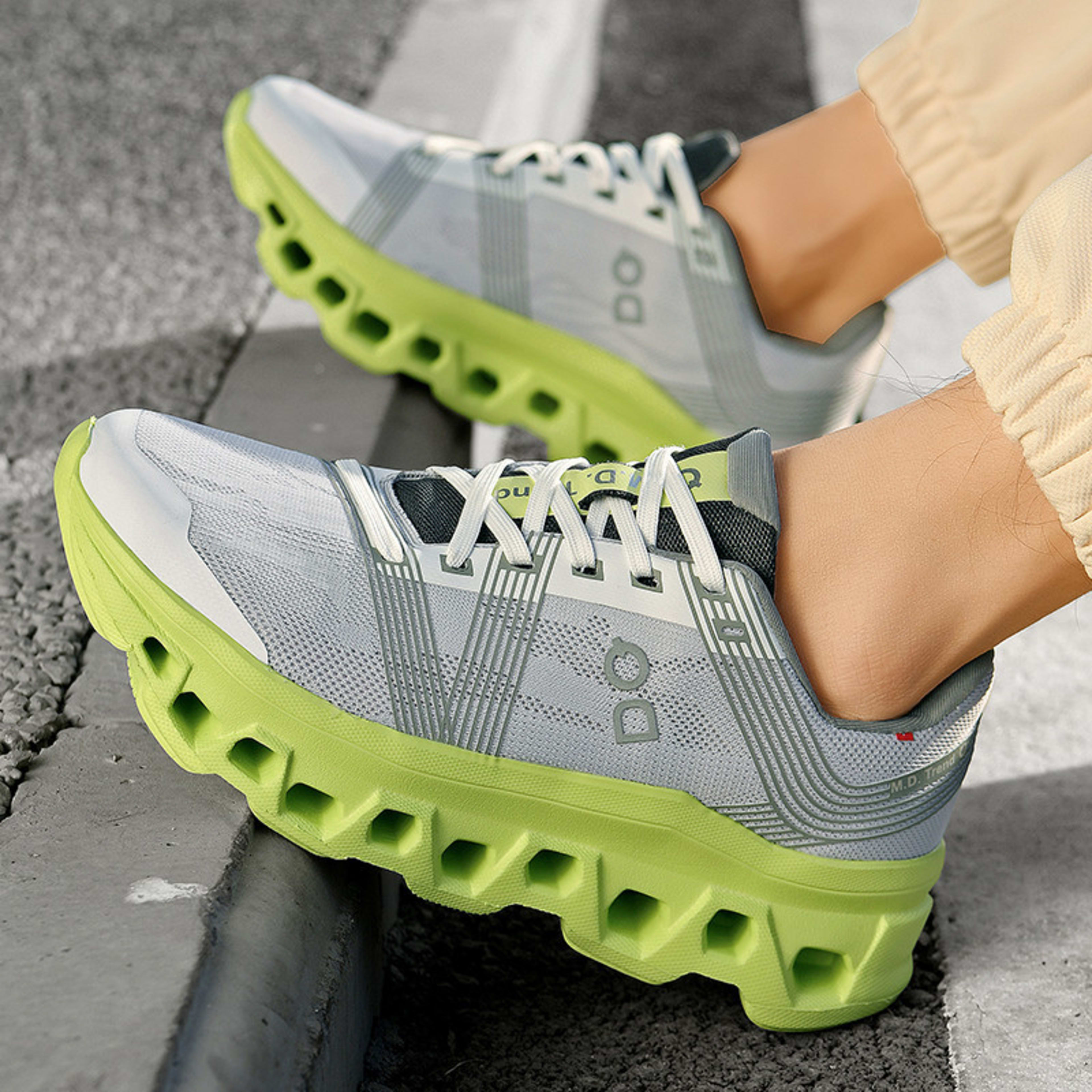 Platform Casual Sneakers Breathable Mesh Men's Lightweight Fashion Running Shoes 4
