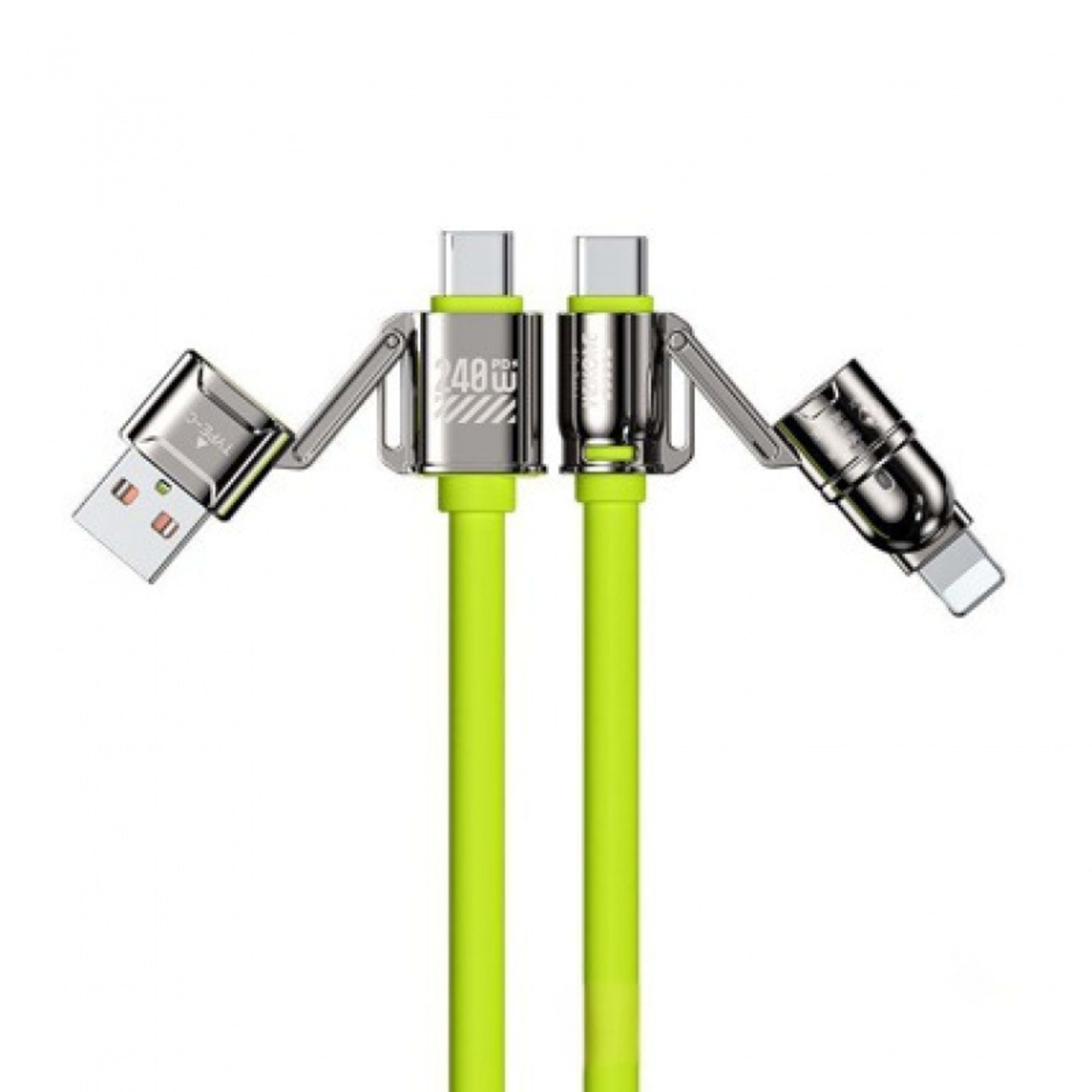 Dual Type-C 240W Four in One Data Cable 2