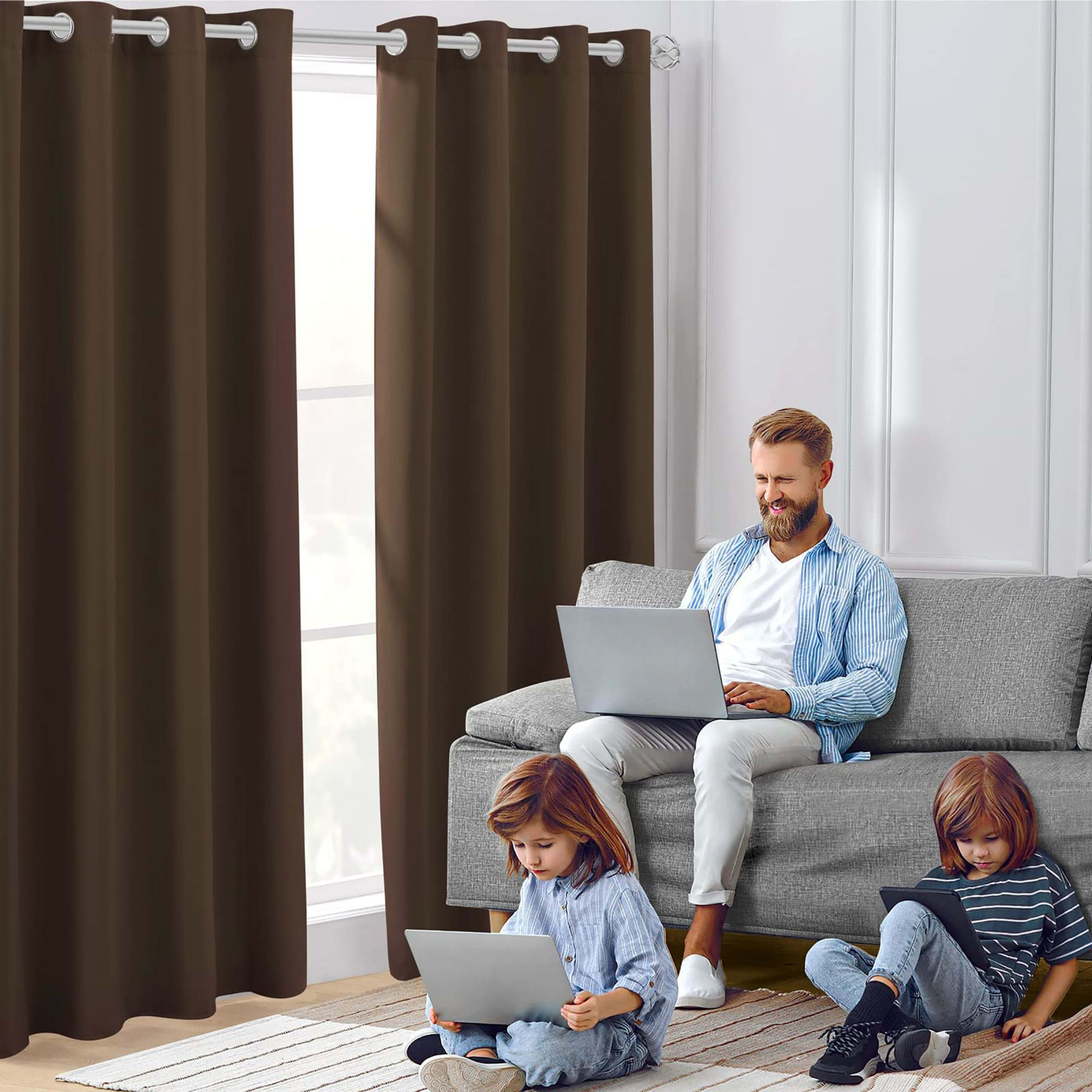 Amazon Cross-border Curtain Thickened Non-glossy Fabric Curtain Sun-blocking Heat-insulating Shade Wholesale Modern Mini 10