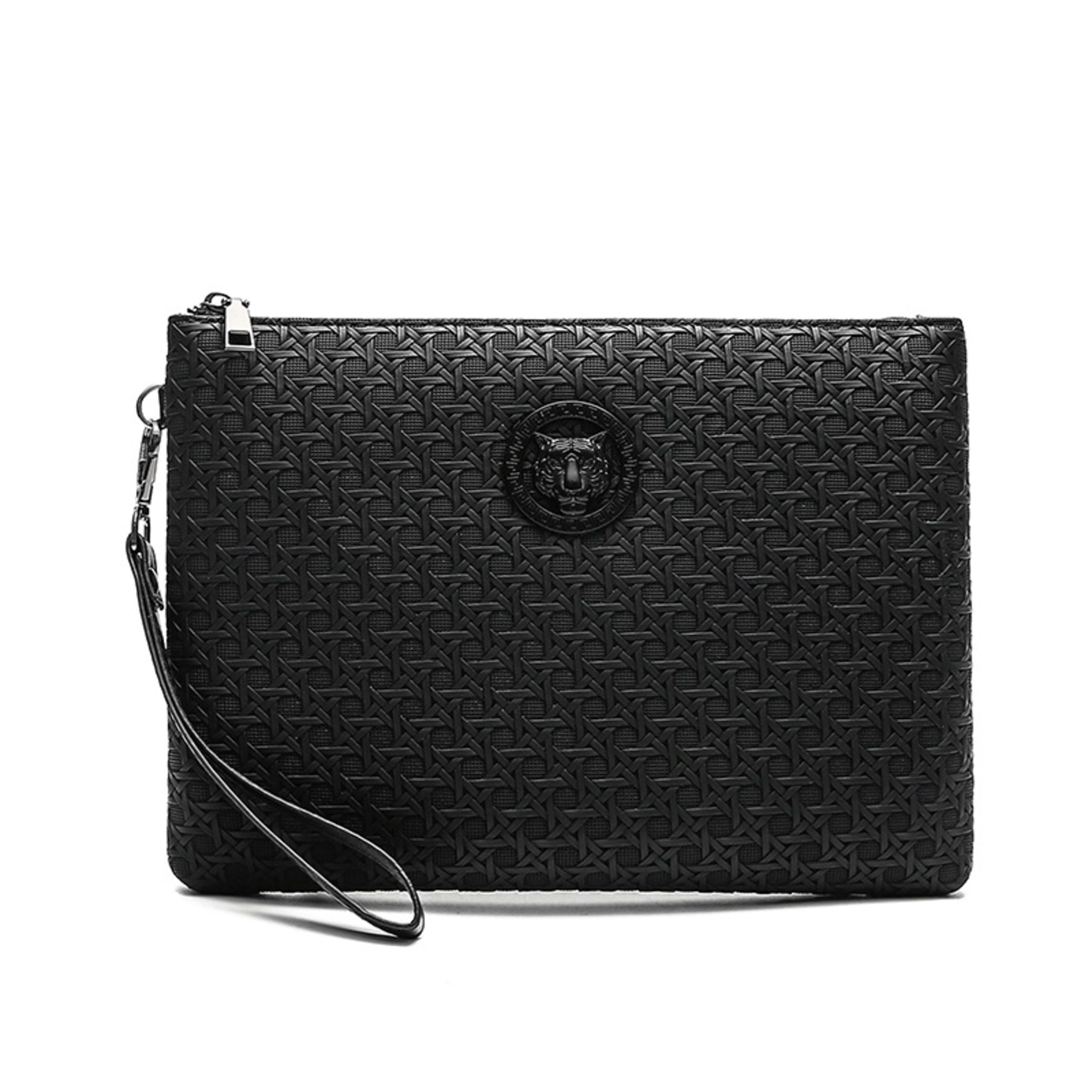 Woven-texture Personalized Clutch With A Simple Minimalist Design And Large Capacity 2