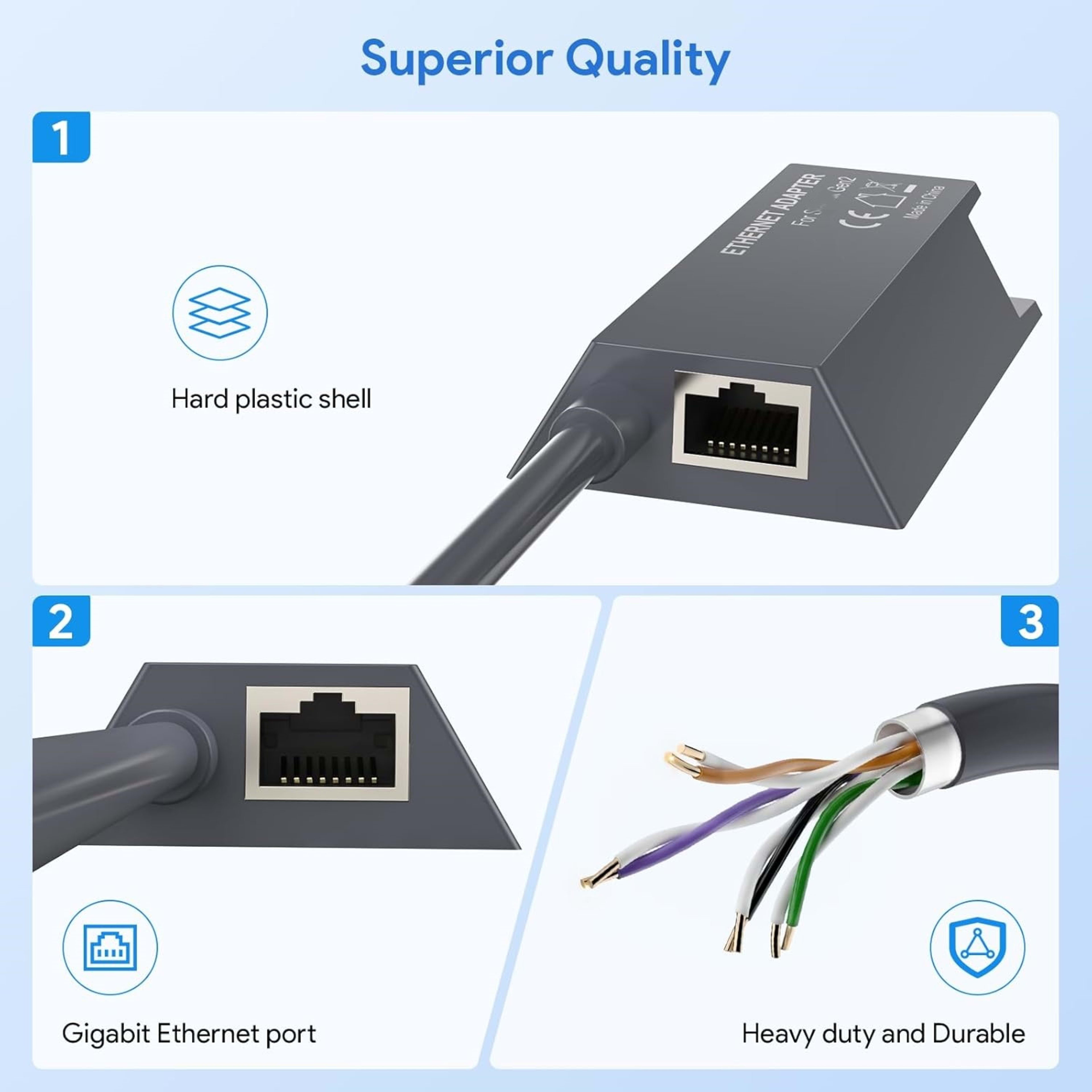 Star 2nd-generation Internet Cable Connects To A Gigabit Ethernet Adapter 2
