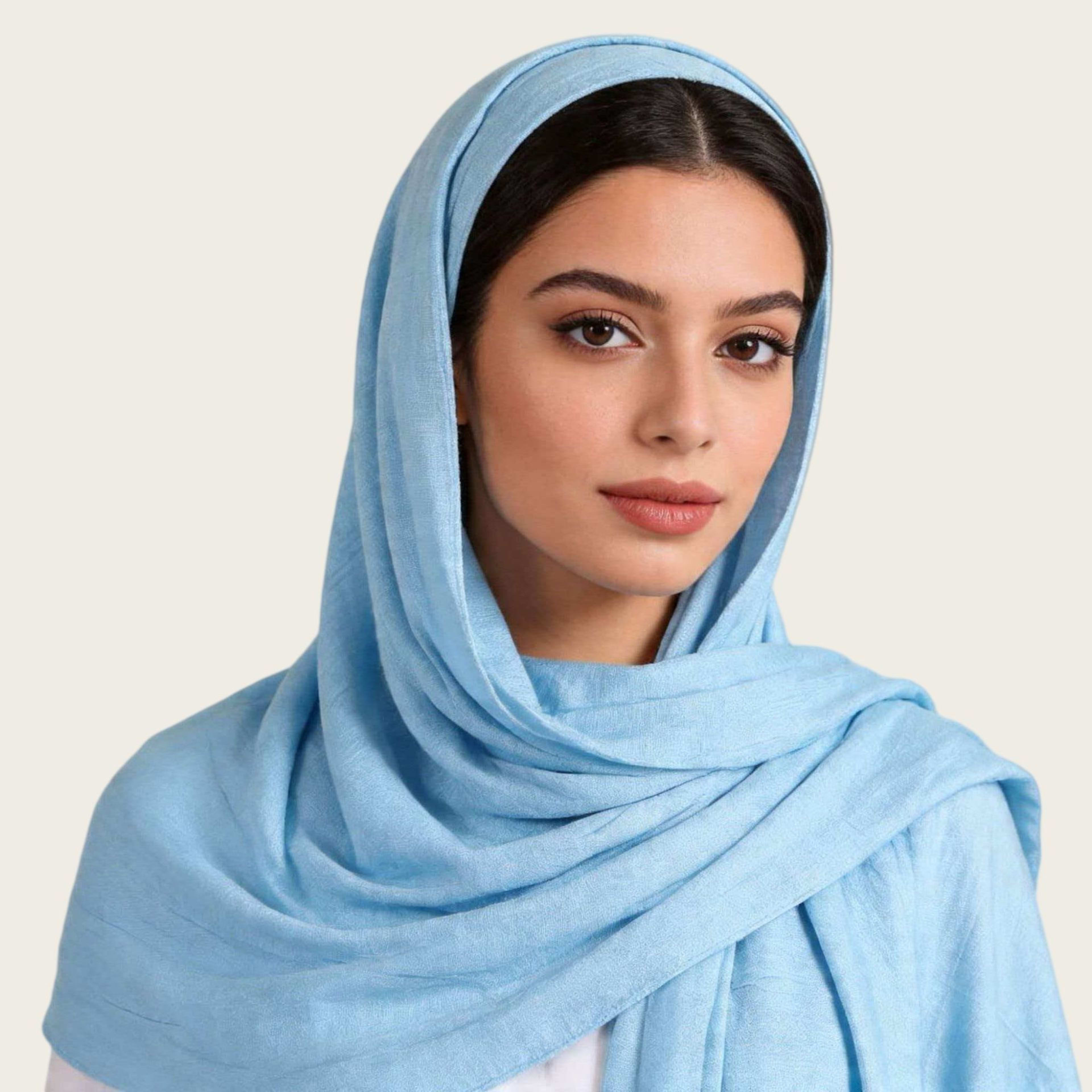 Mercerized Cotton Trendy Versatile Scarf Solid-color Long Scarf 41