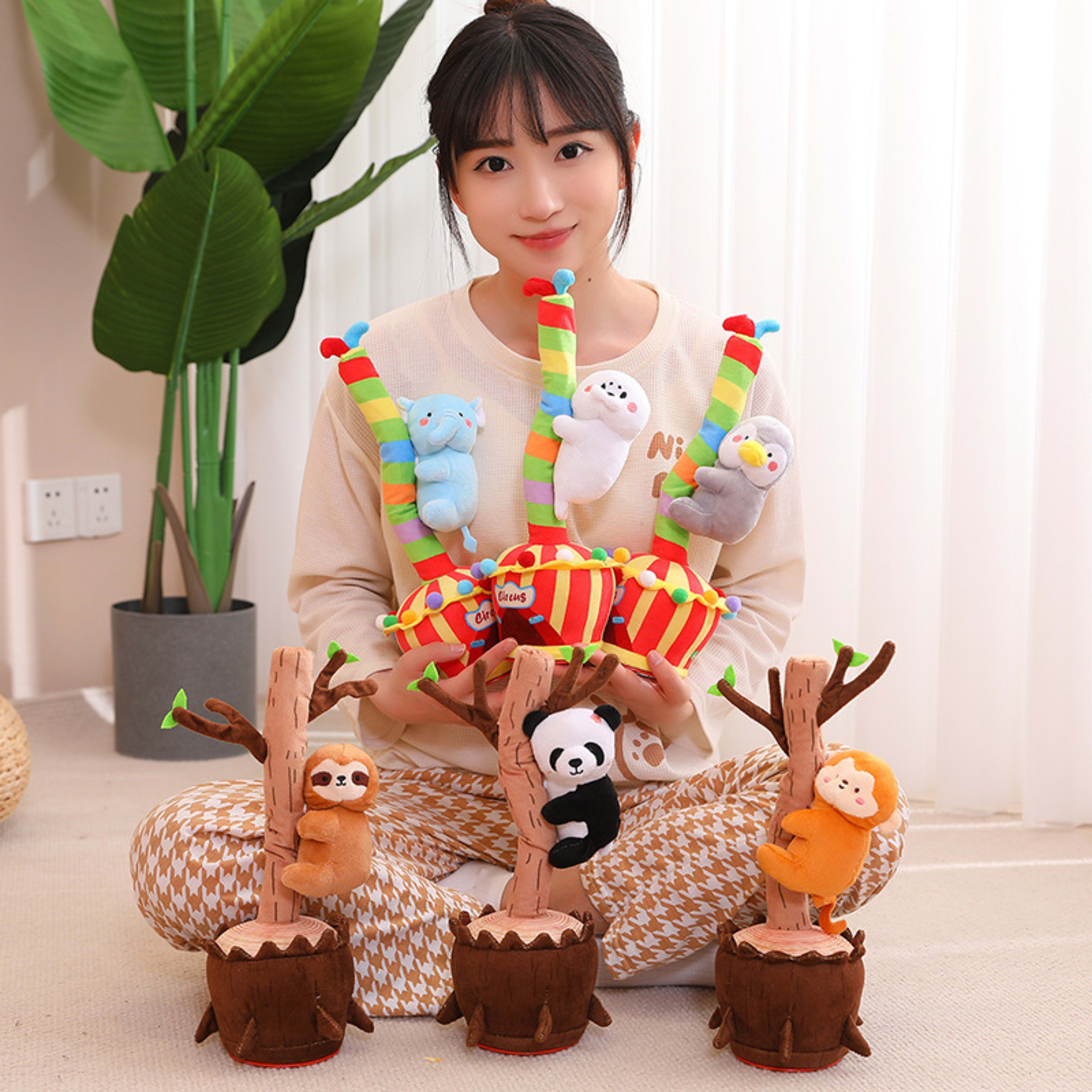 Cartoon Animal Cactus Electric Toy 5