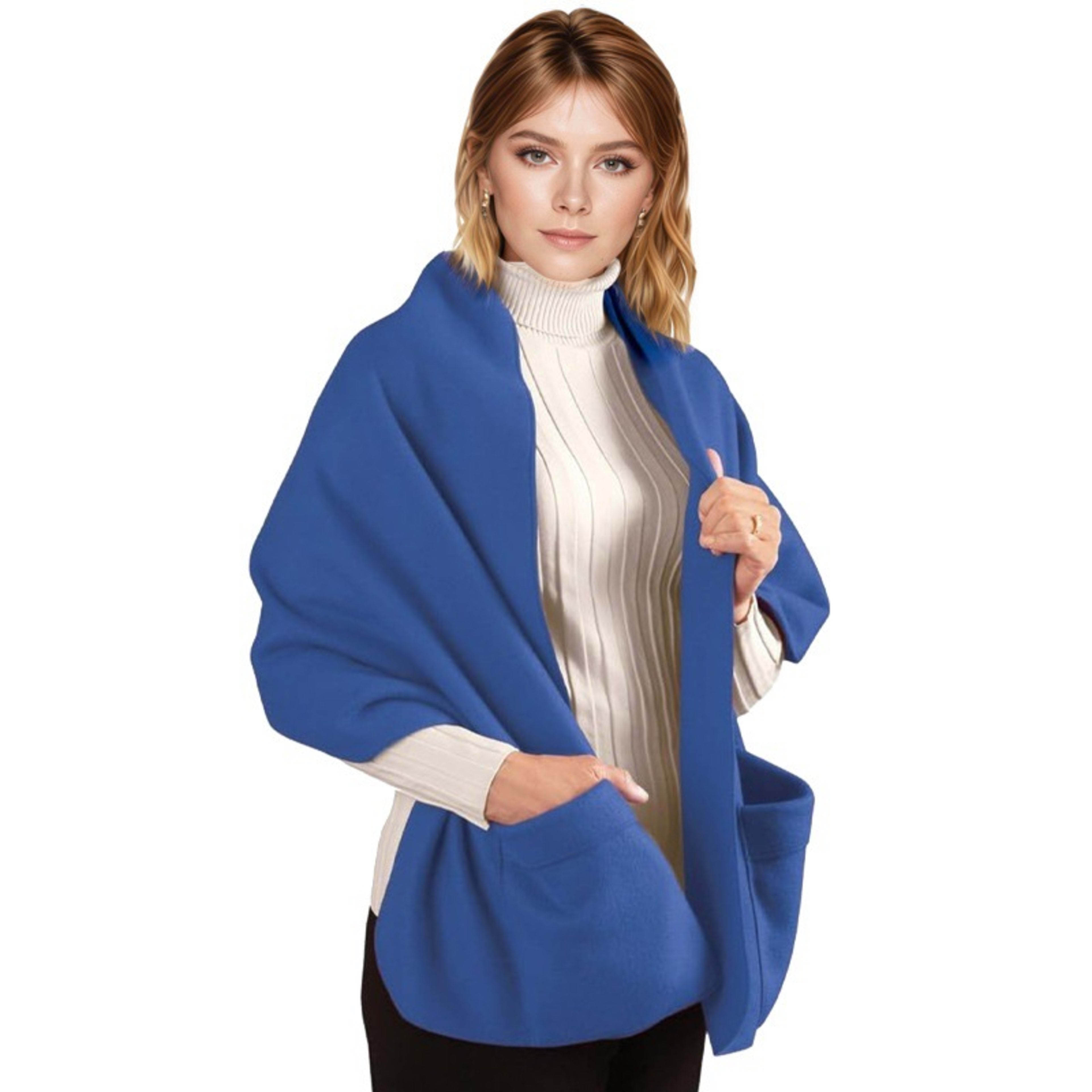 Thickened Minimalist Pocket Scarf For Europe And America 7