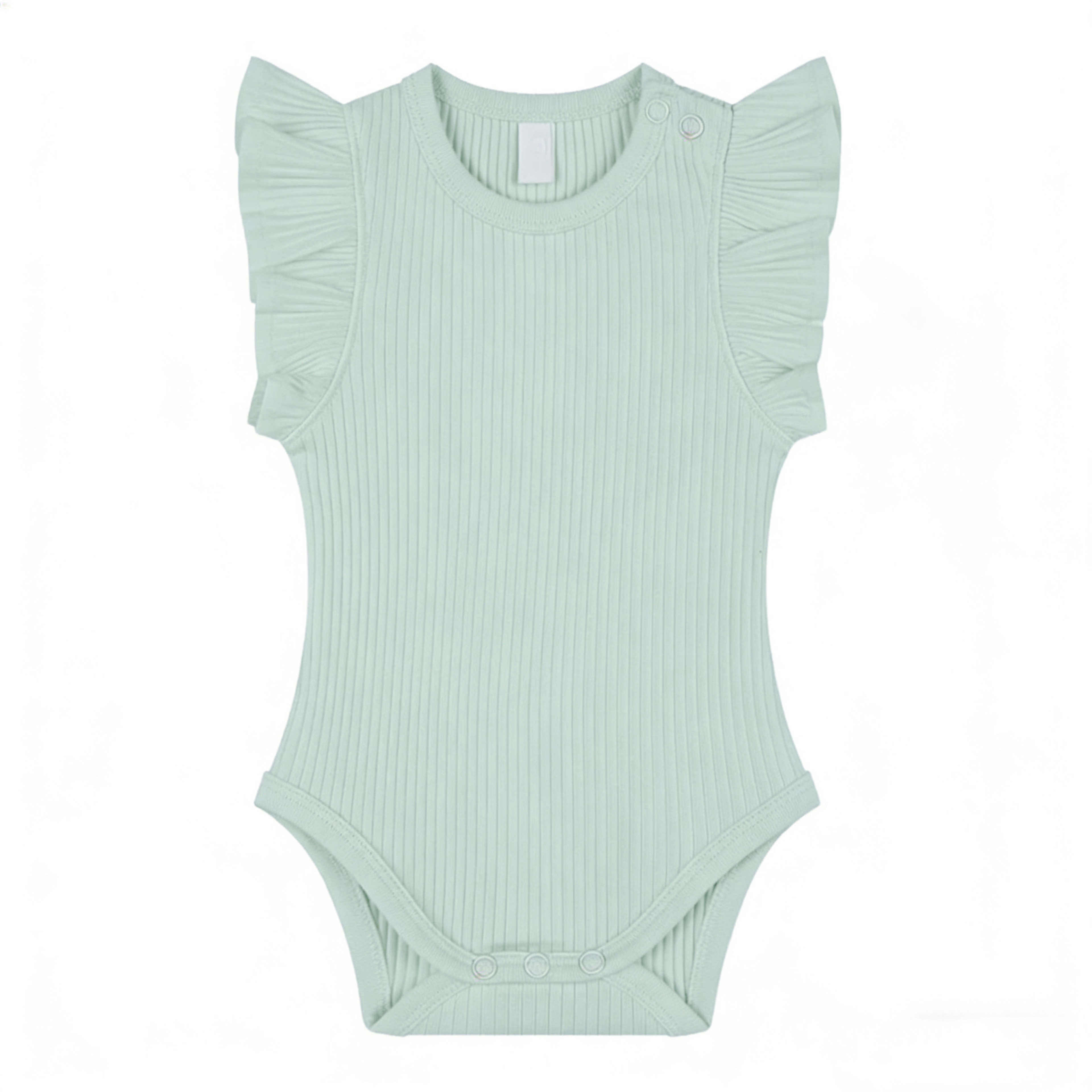 Baby Romper Knitted Ribbed Infant Onesie 2