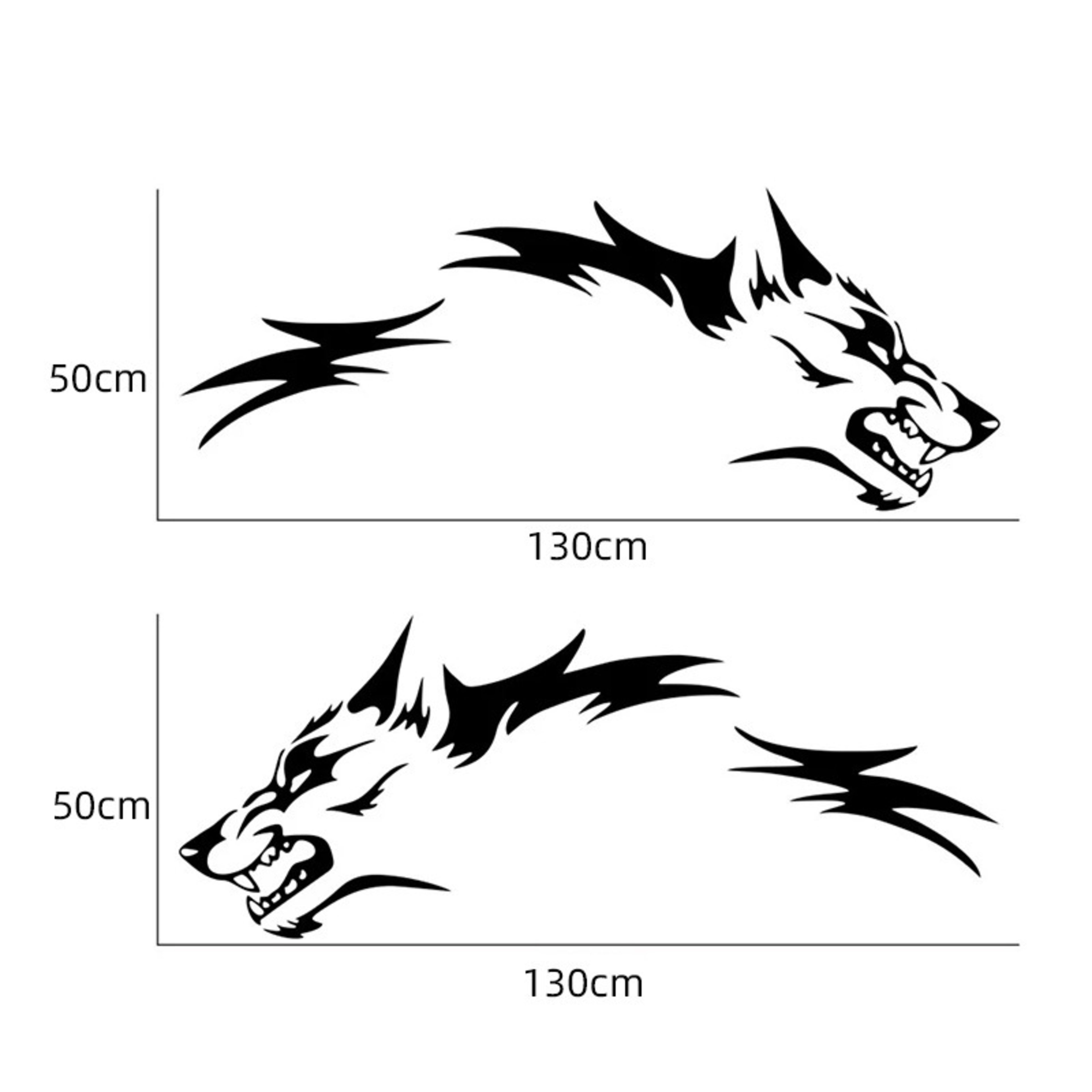 Simple Wolf Totem Decoration Automobile Sticker 2