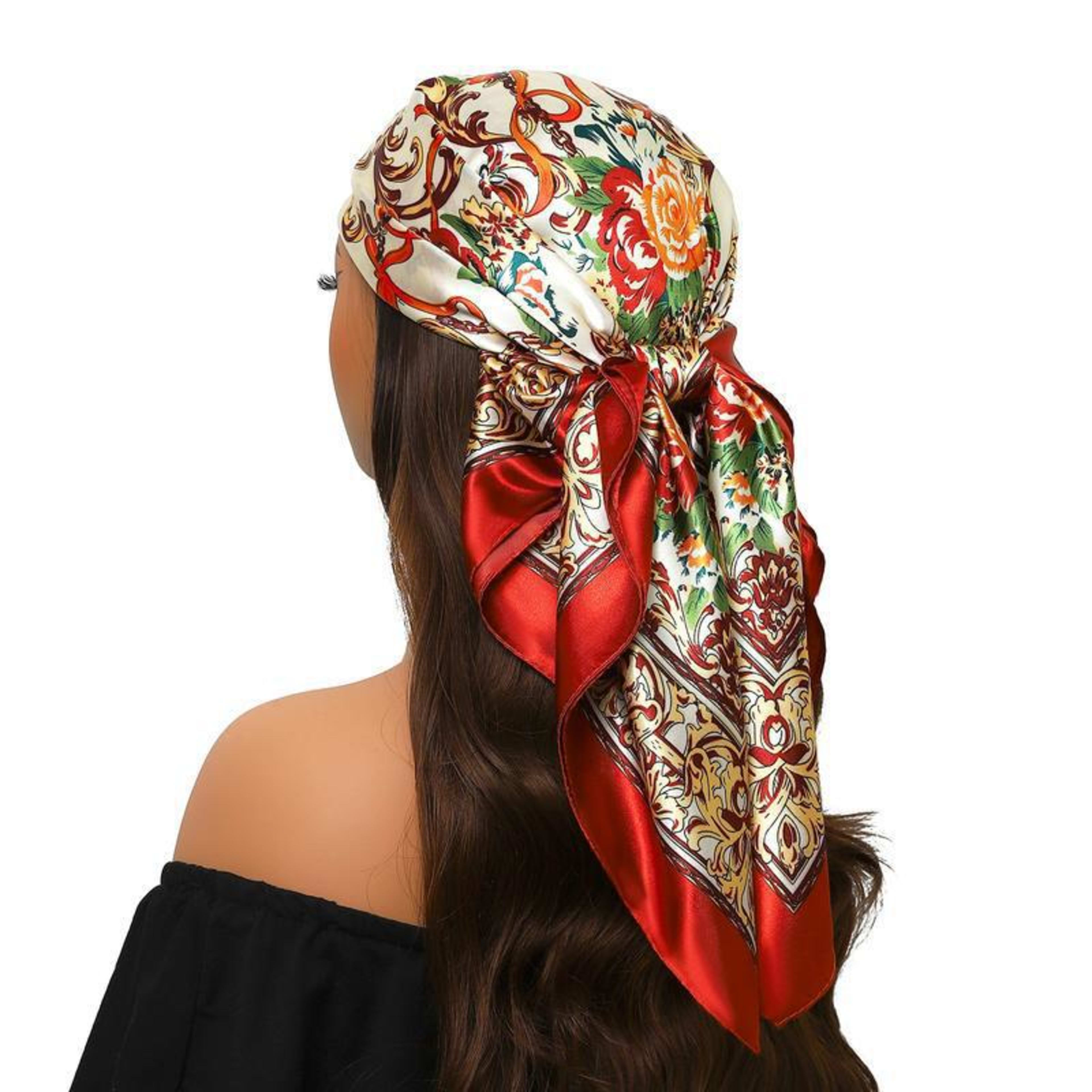 Women's Creative Printed All-Match Shawl Headscarf 14