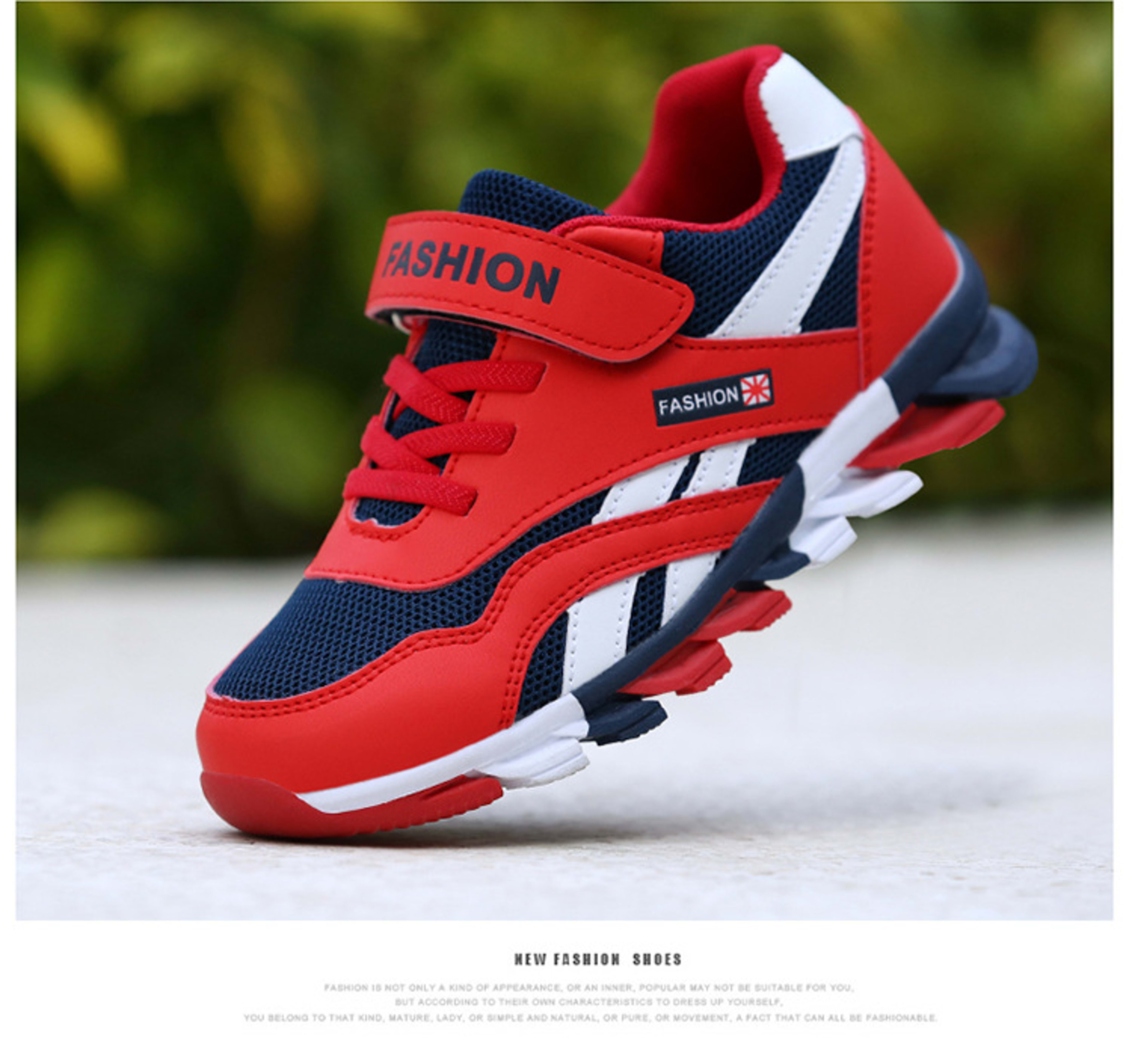 Children's Men's Cotton Magic Sports Large Stickers Running Shoes 6
