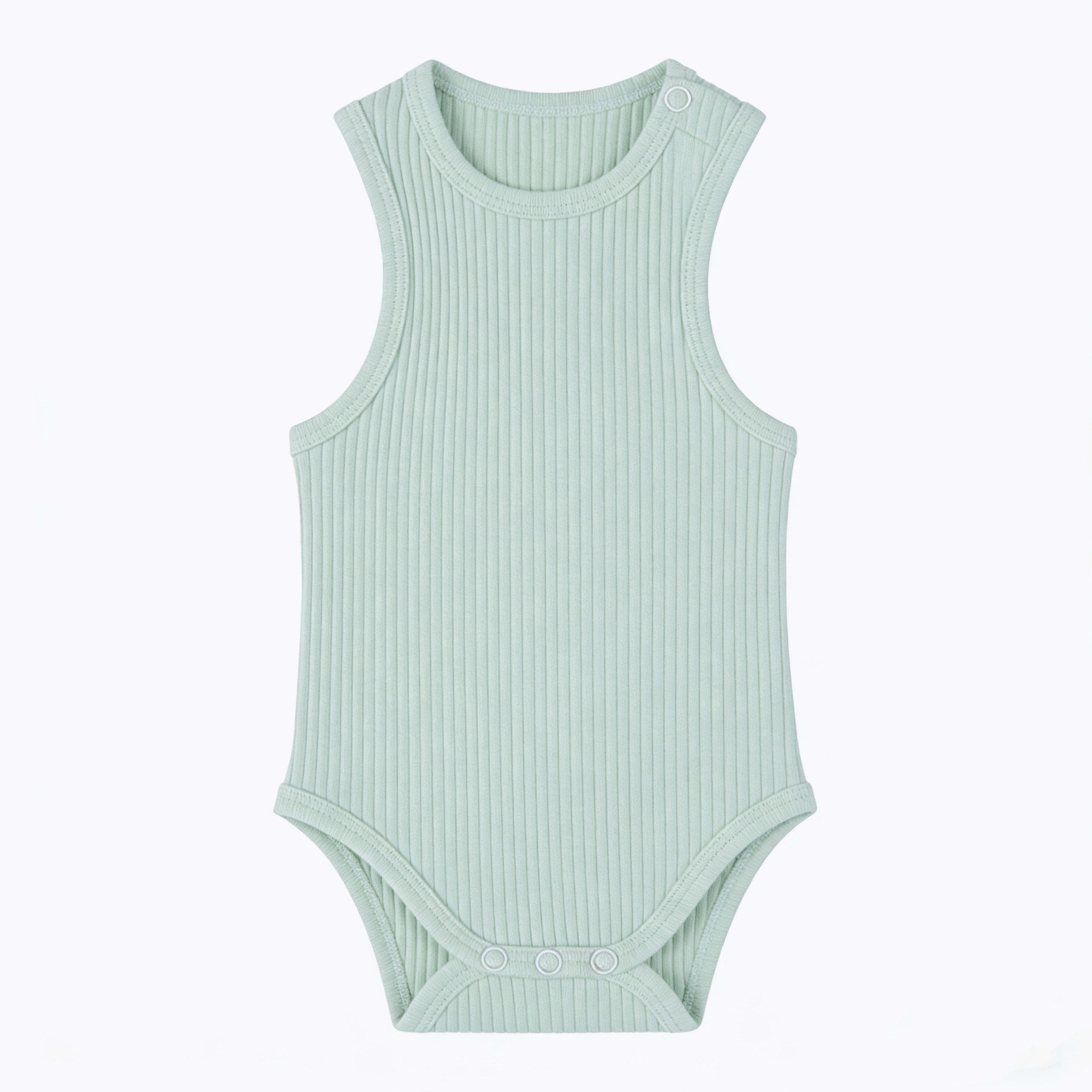 Baby Romper Knitted Ribbed Infant Onesie
