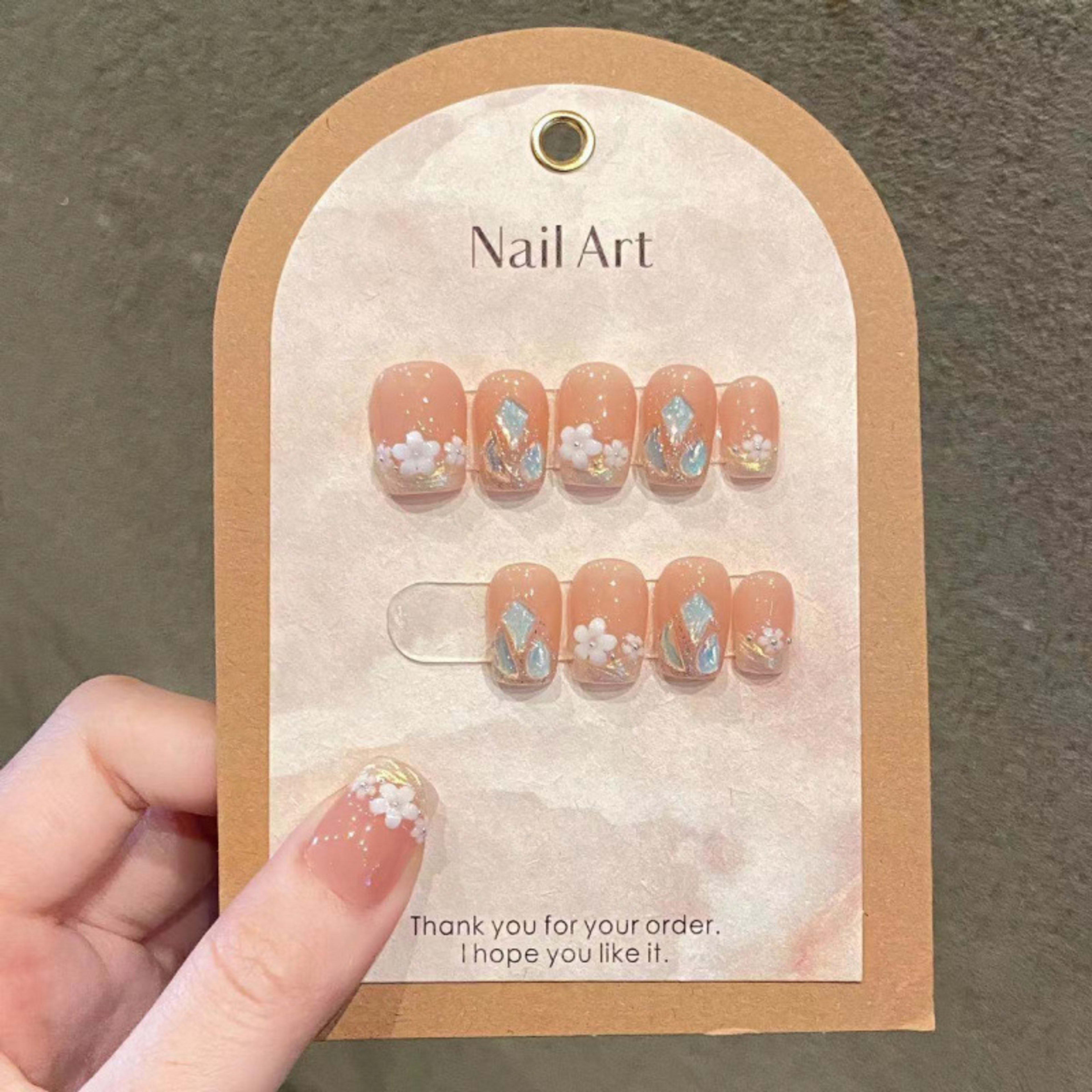 Nail Art Spring Little Flowers Summer Vibe Wearable Fake Nails 7