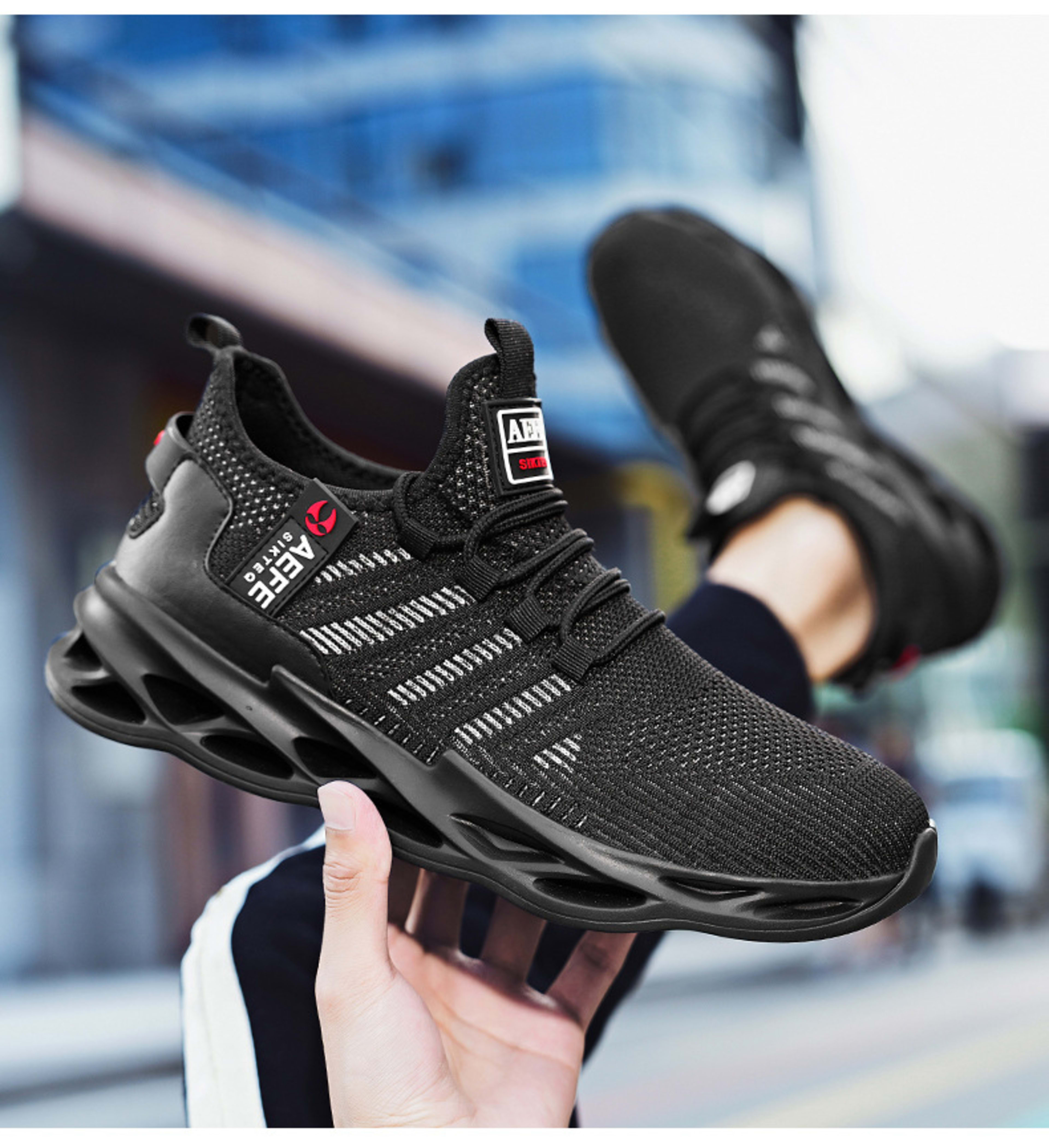 Mesh Breathable Casual Men's Korean Style Plus Size Light Running Shoes 8
