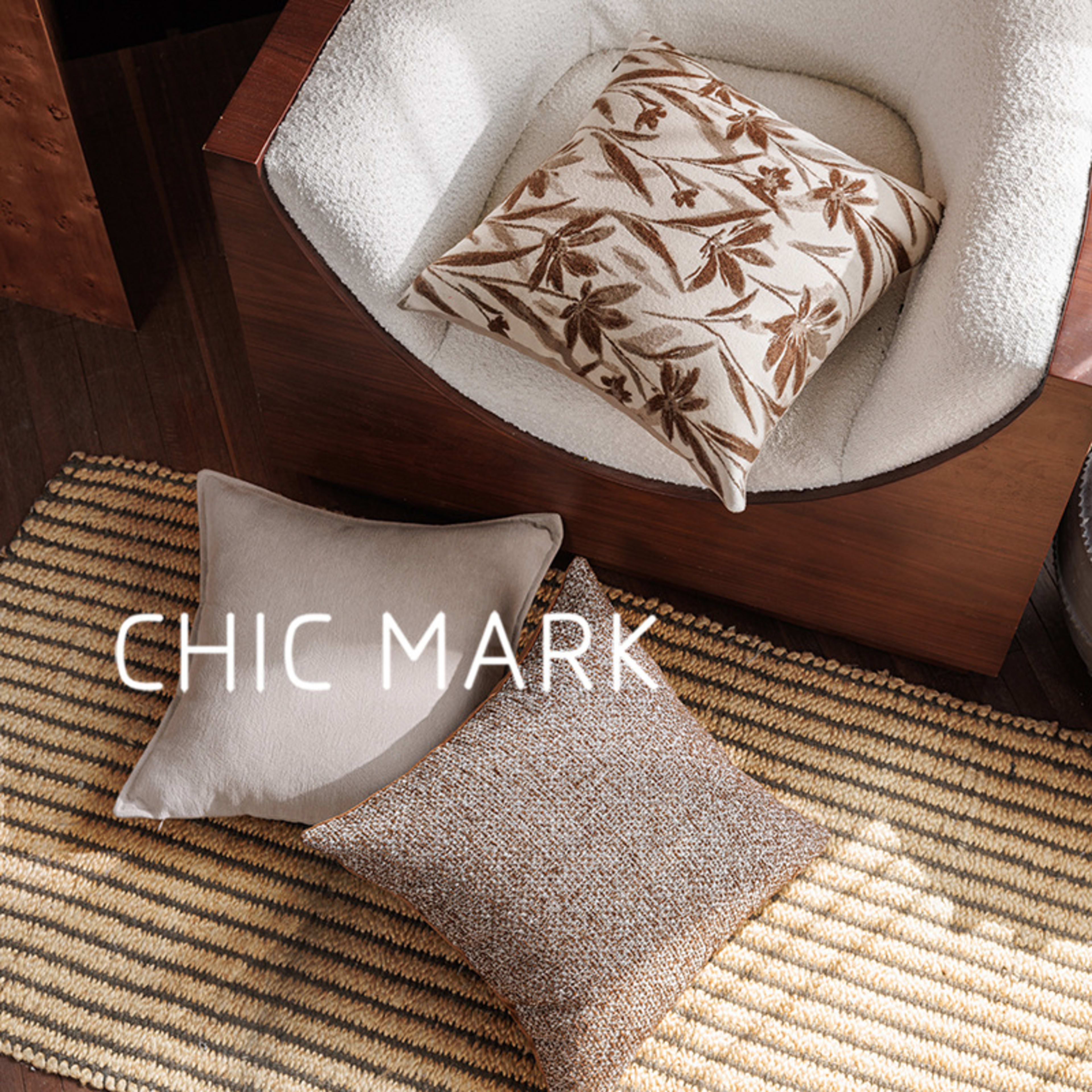 Home Textiles Floral Simple Yarn-Dyed Jacquard Throw Pillow 3