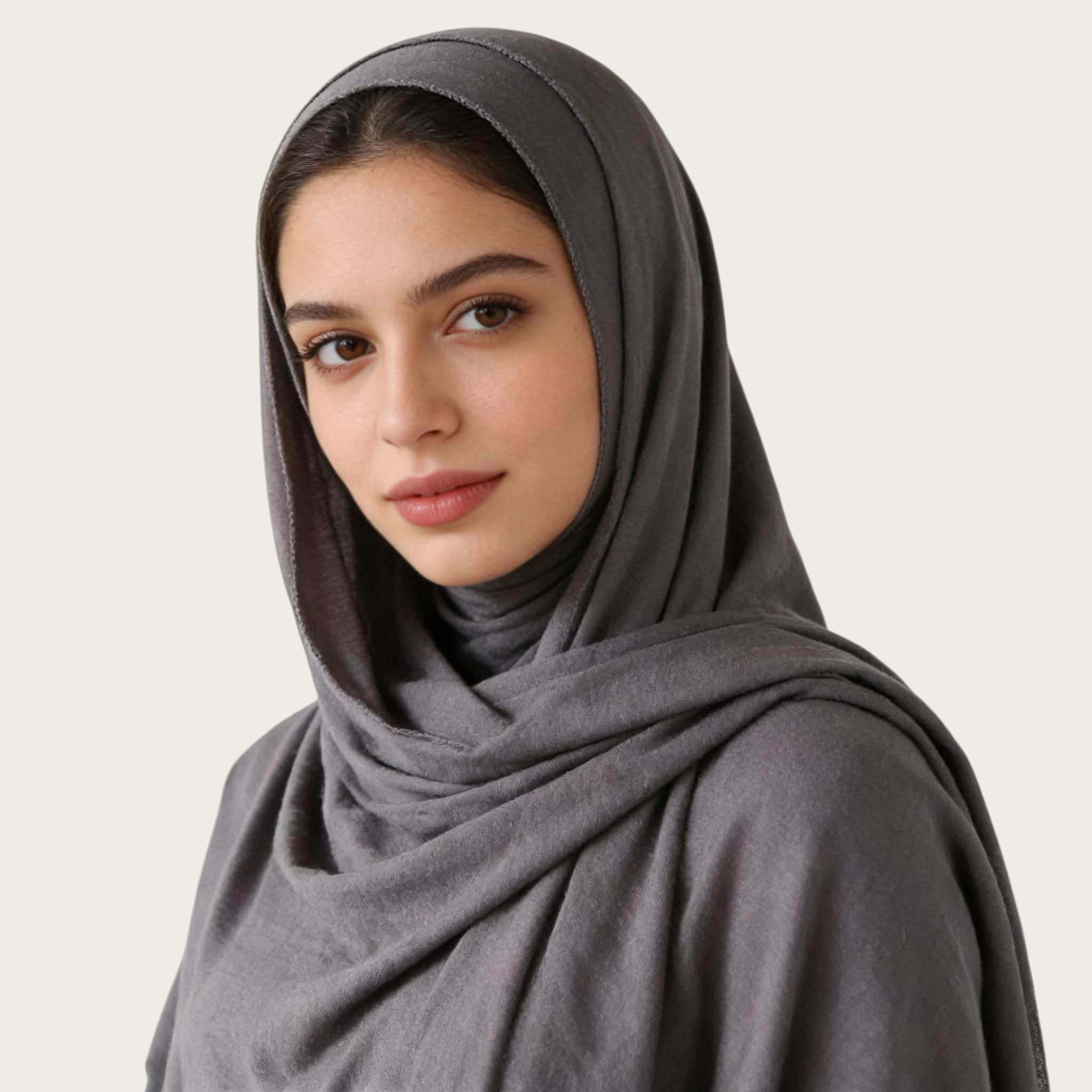 Mercerized Cotton Trendy Versatile Scarf Solid-color Long Scarf 12