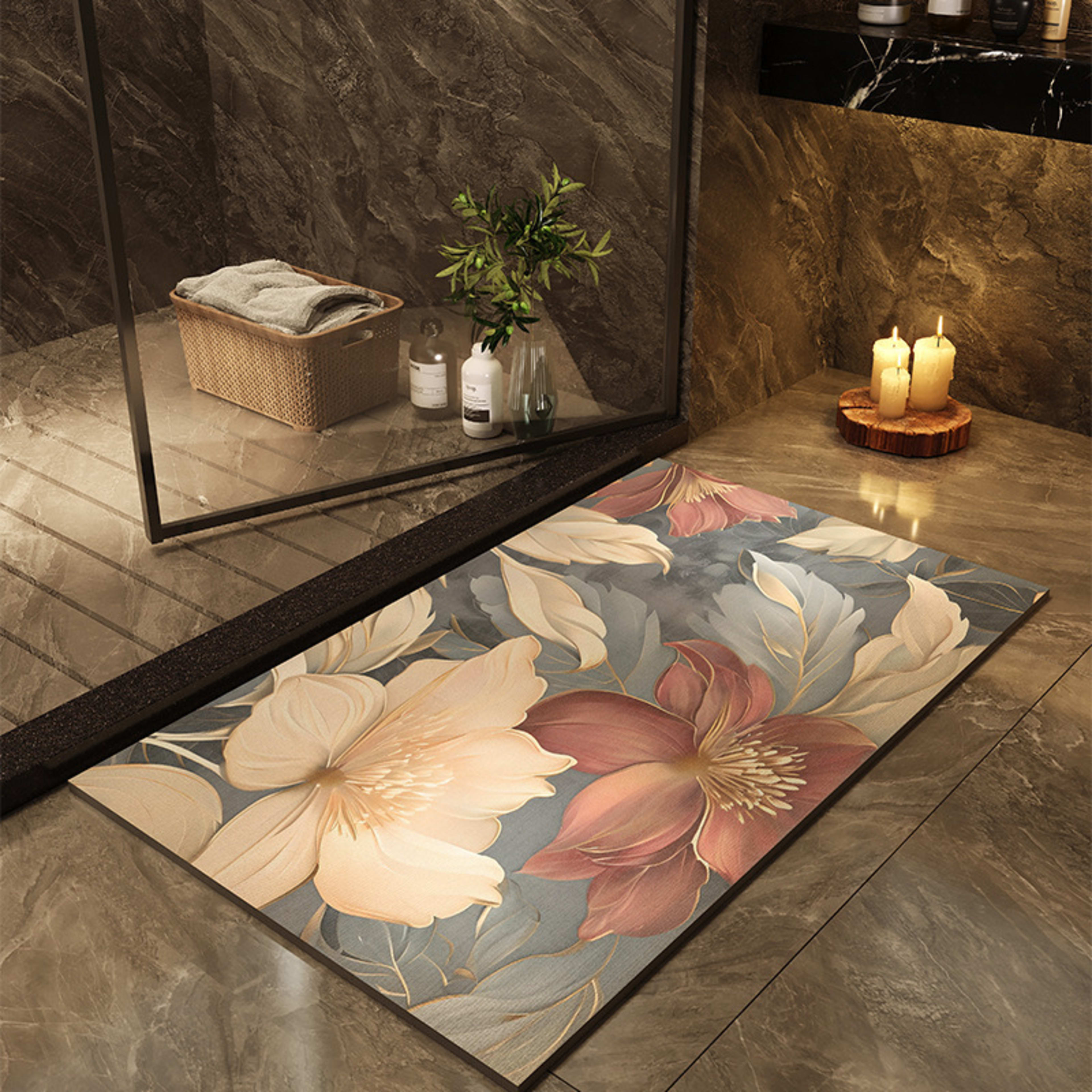 Printed Quick-drying Water-absorbent Bathroom Floor Mat 7