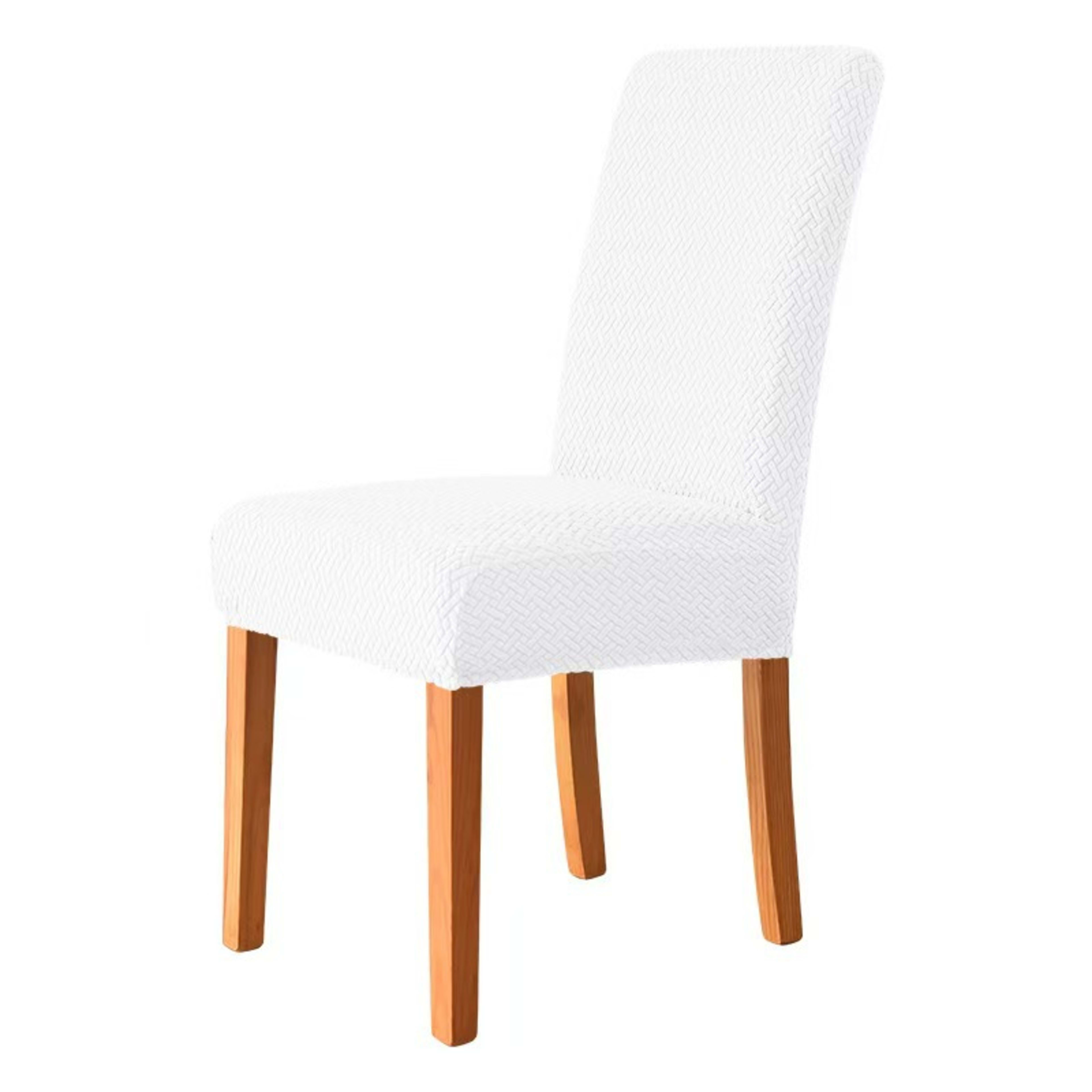T-shaped Stretch Fleece Jacquard Chair Cover 2