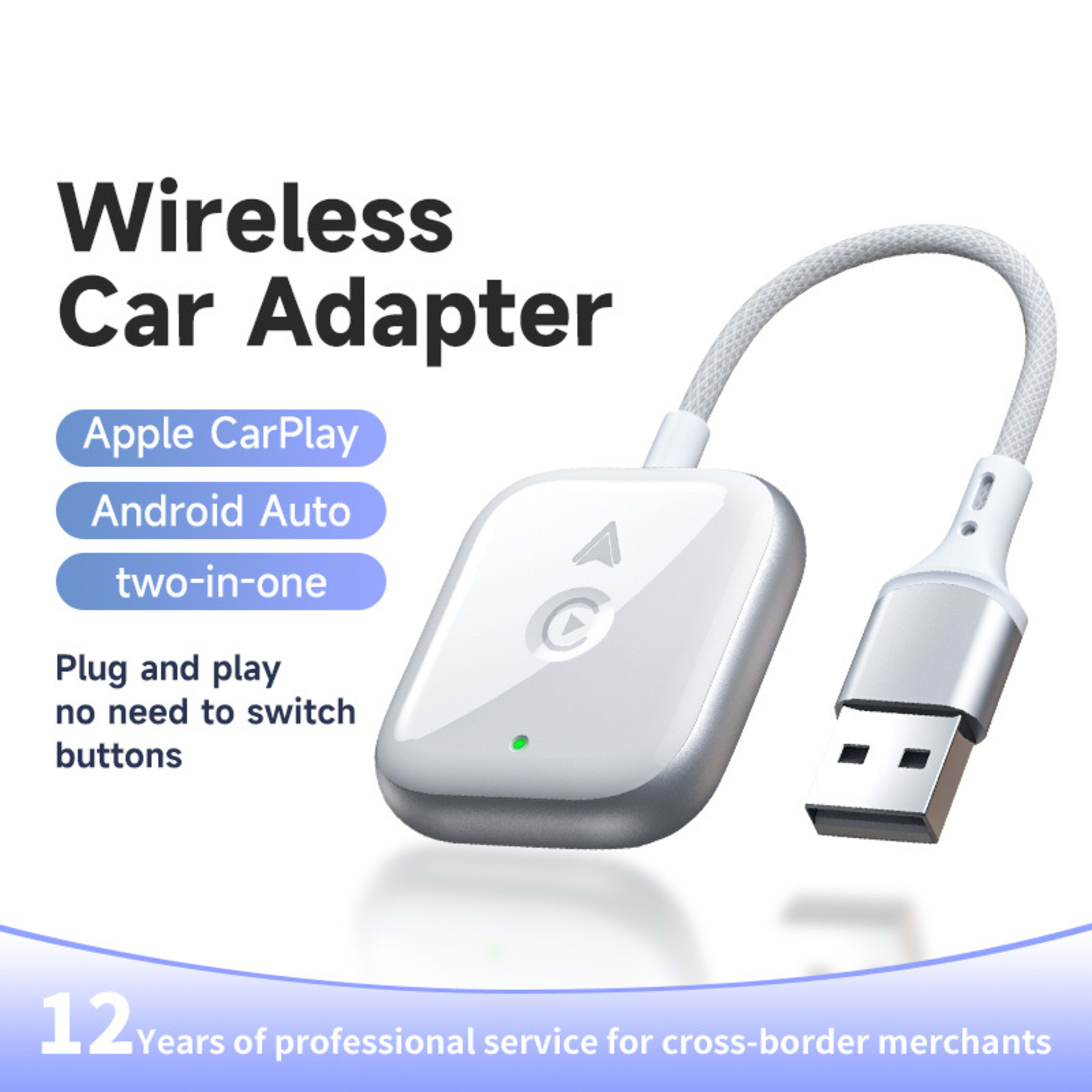 Wired-to-wireless Module Compatible With CarPlay In-car Navigation Smart Box 9