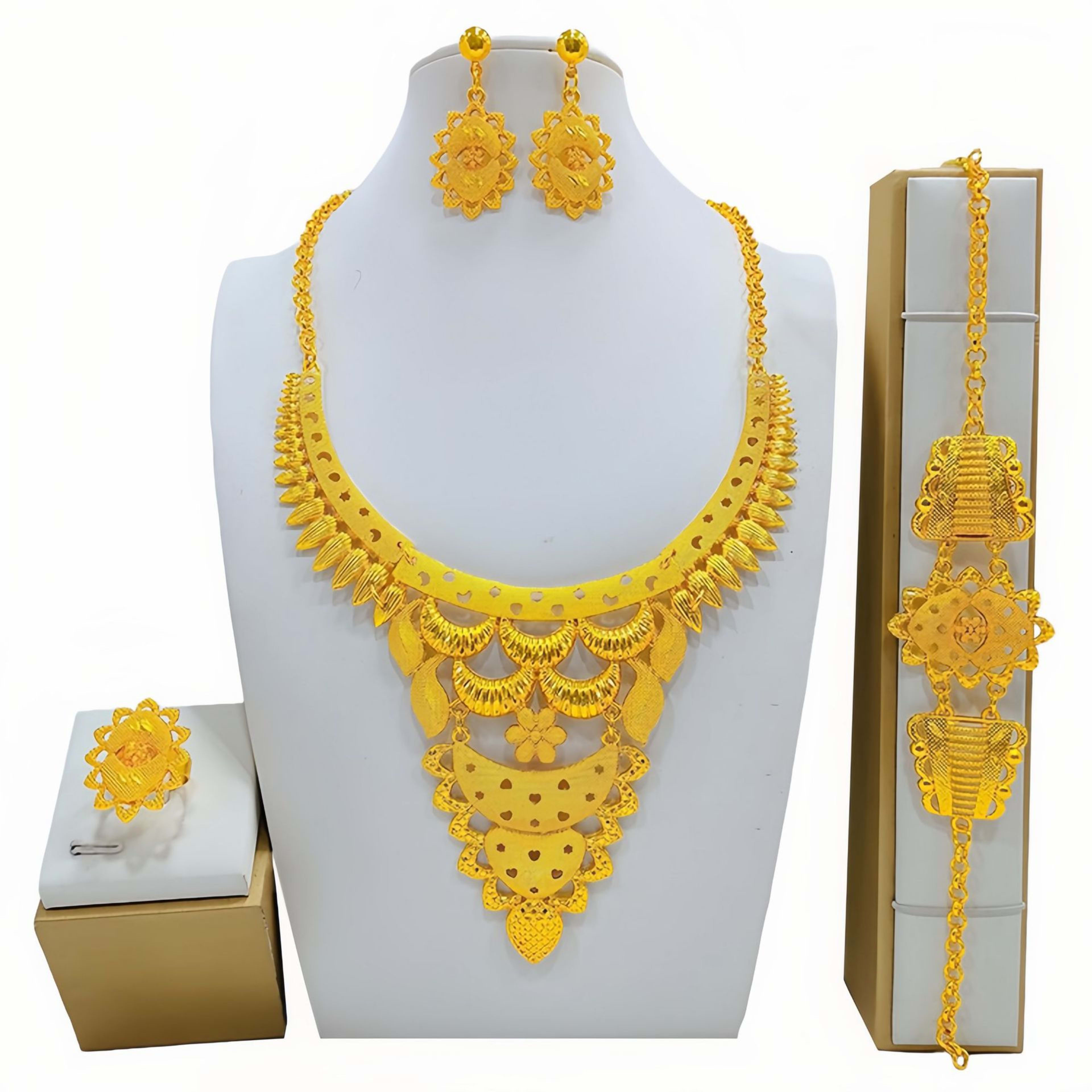 Women's Fashion All-match Jewelry Mirror Jewelry Suit 2