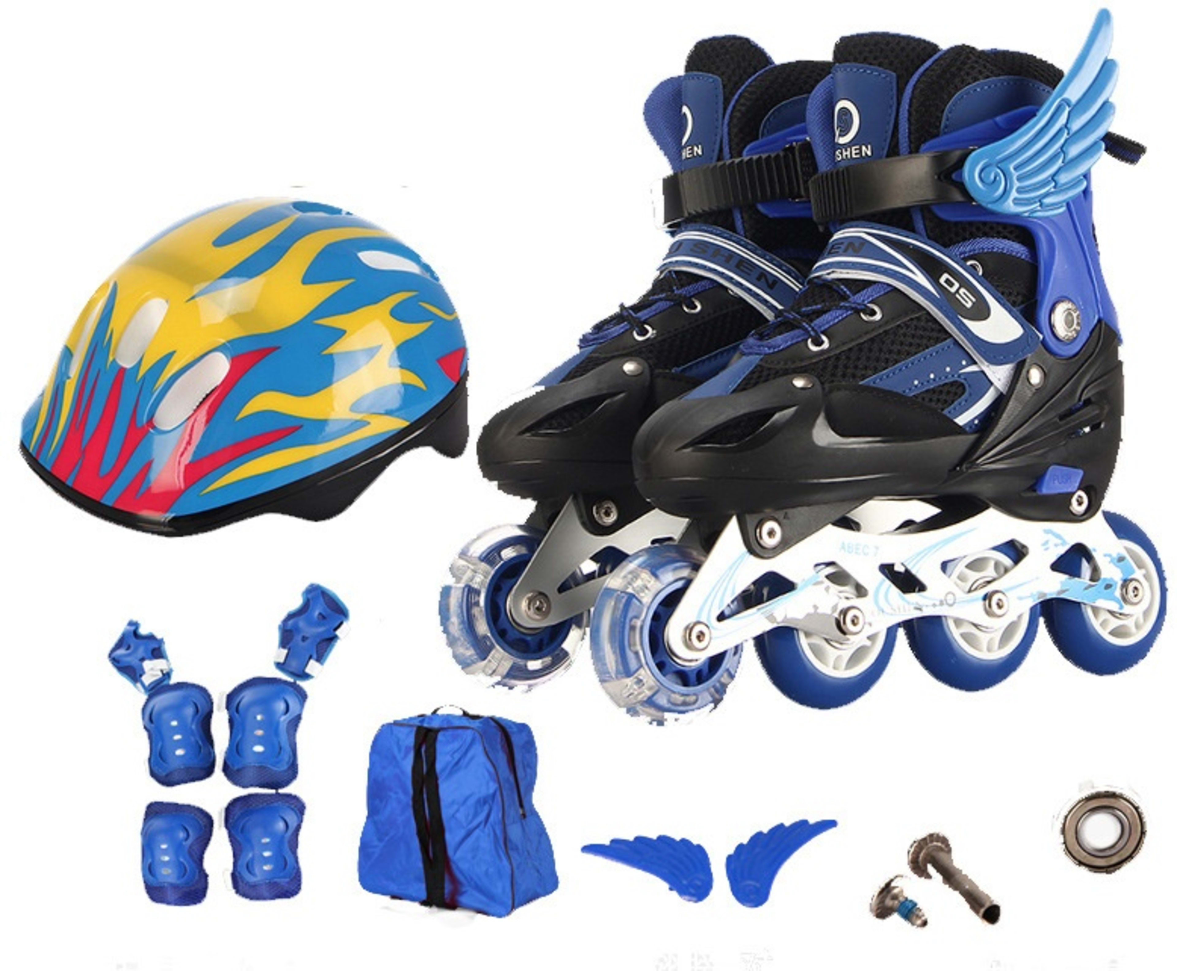 PU Single Adjustable Children The Skating Shoes 5