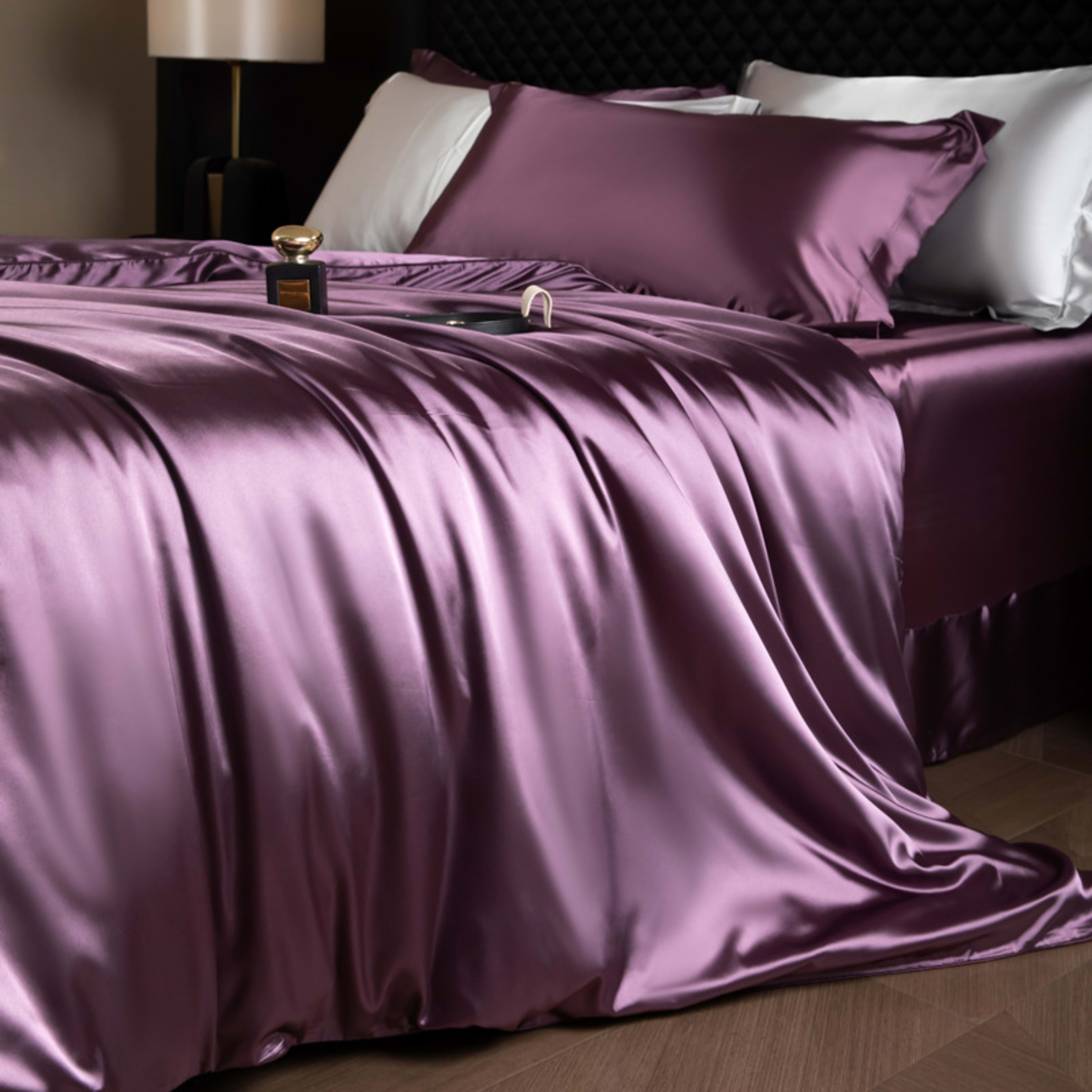 Luxury Real Double Sided Silk Naked-Sleep Duvet Cover Set 17