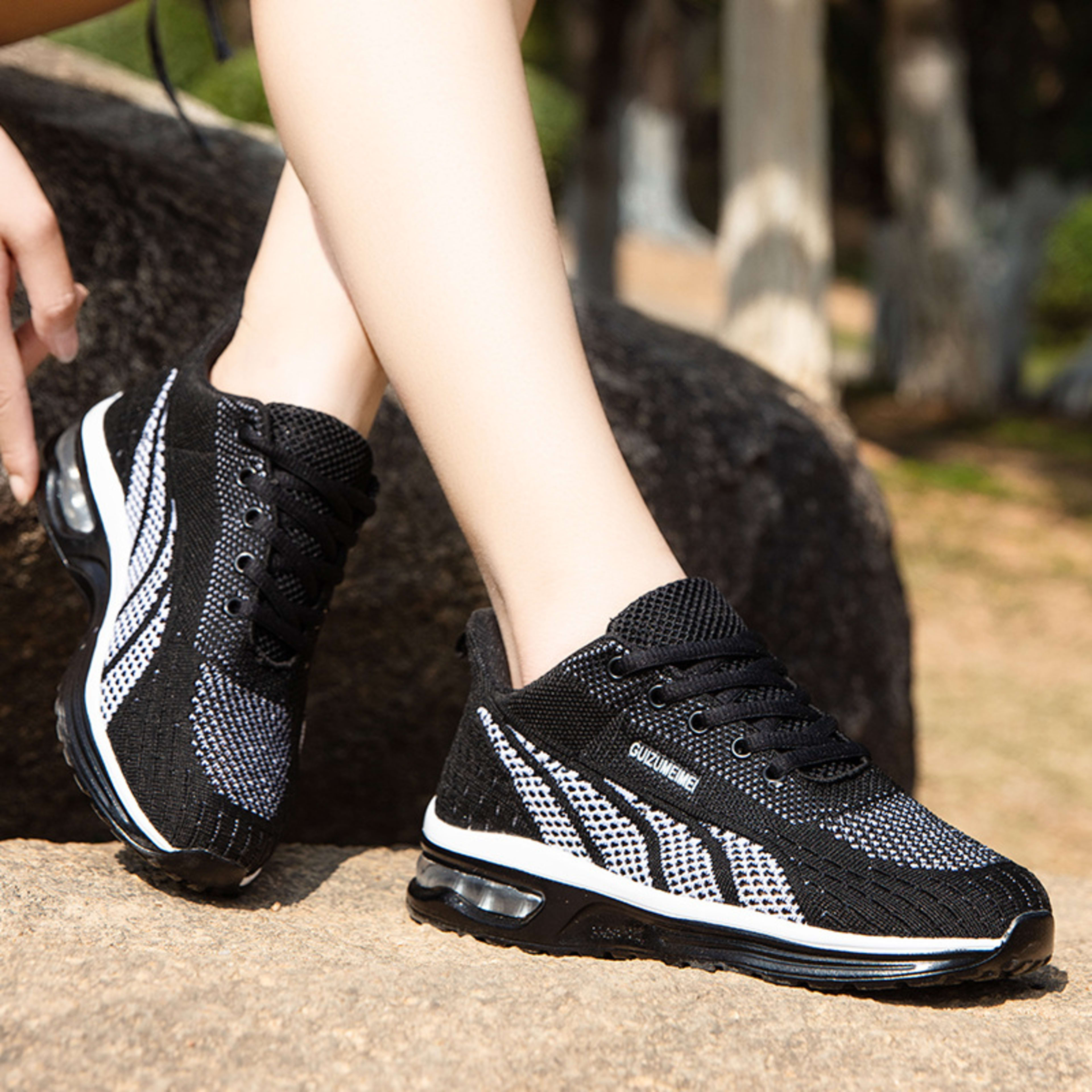Mesh Women's Breathable Shoes Flying Woven Air Cushion 5